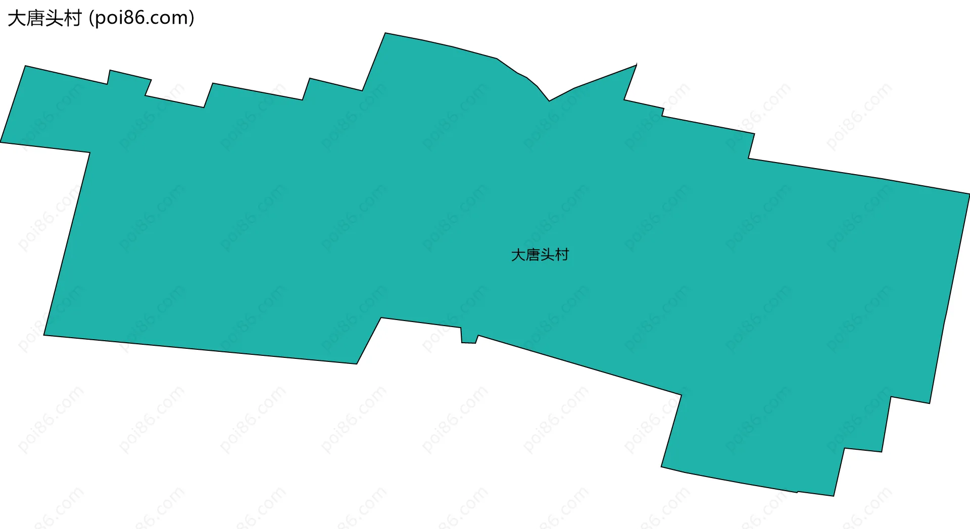 大唐头村边界地图