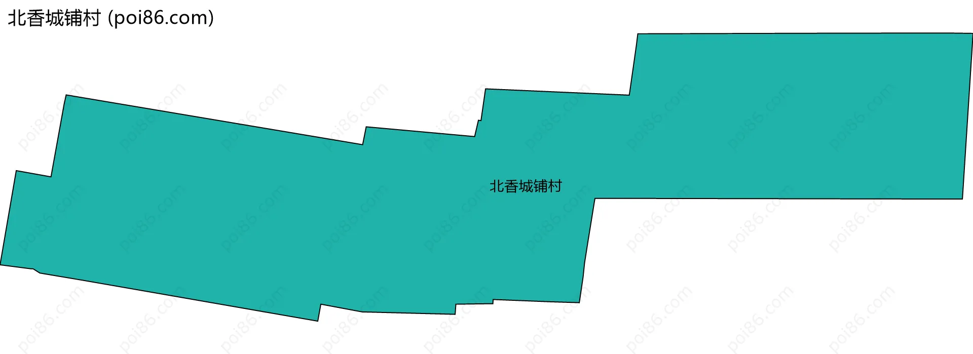 北香城铺村边界地图