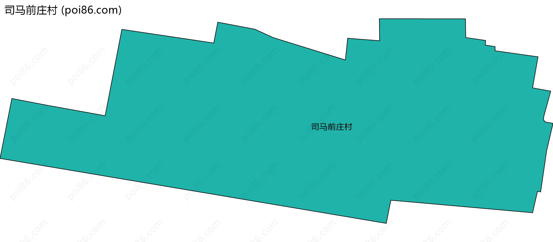 司马前庄村边界地图