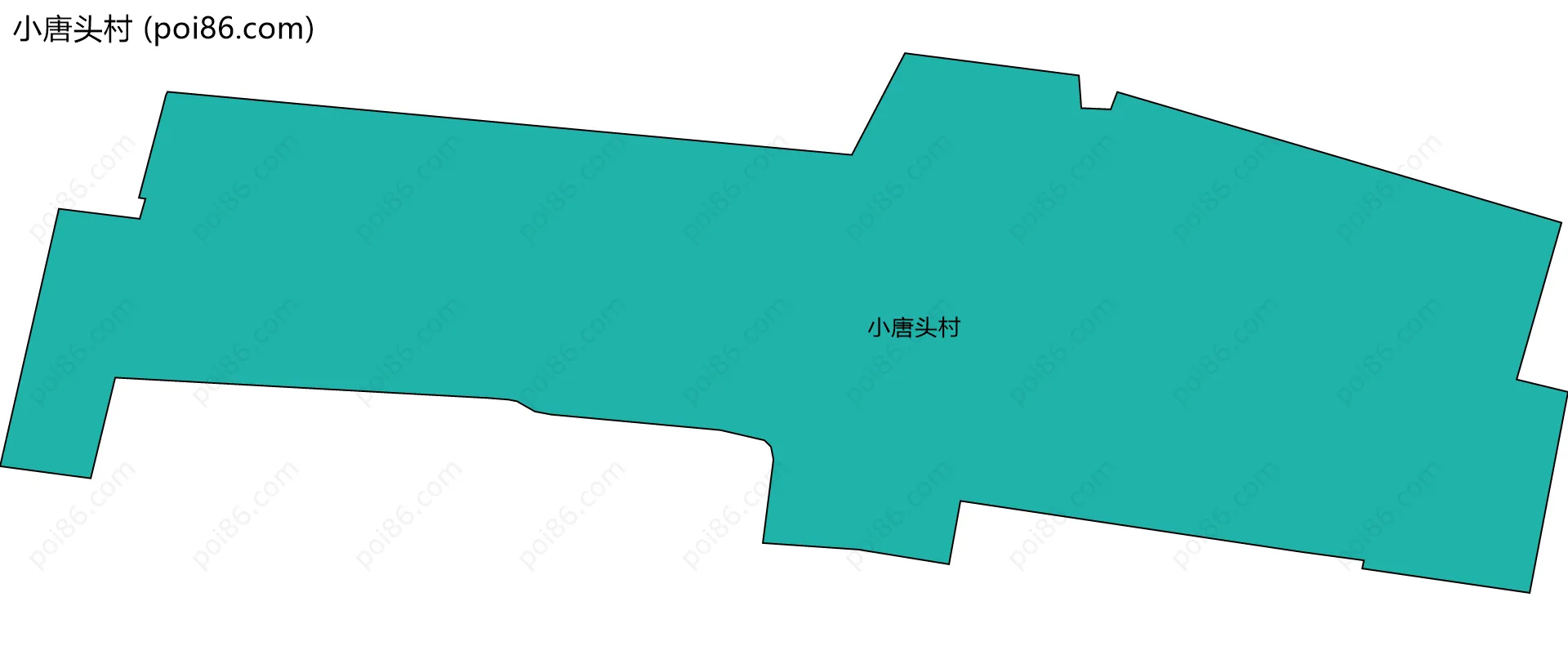 小唐头村边界地图