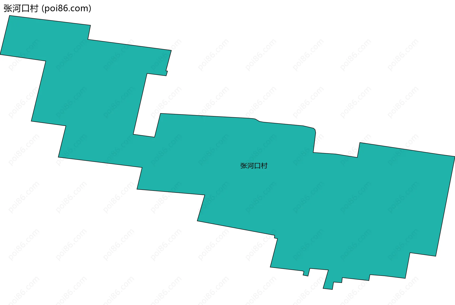 张河口村边界地图