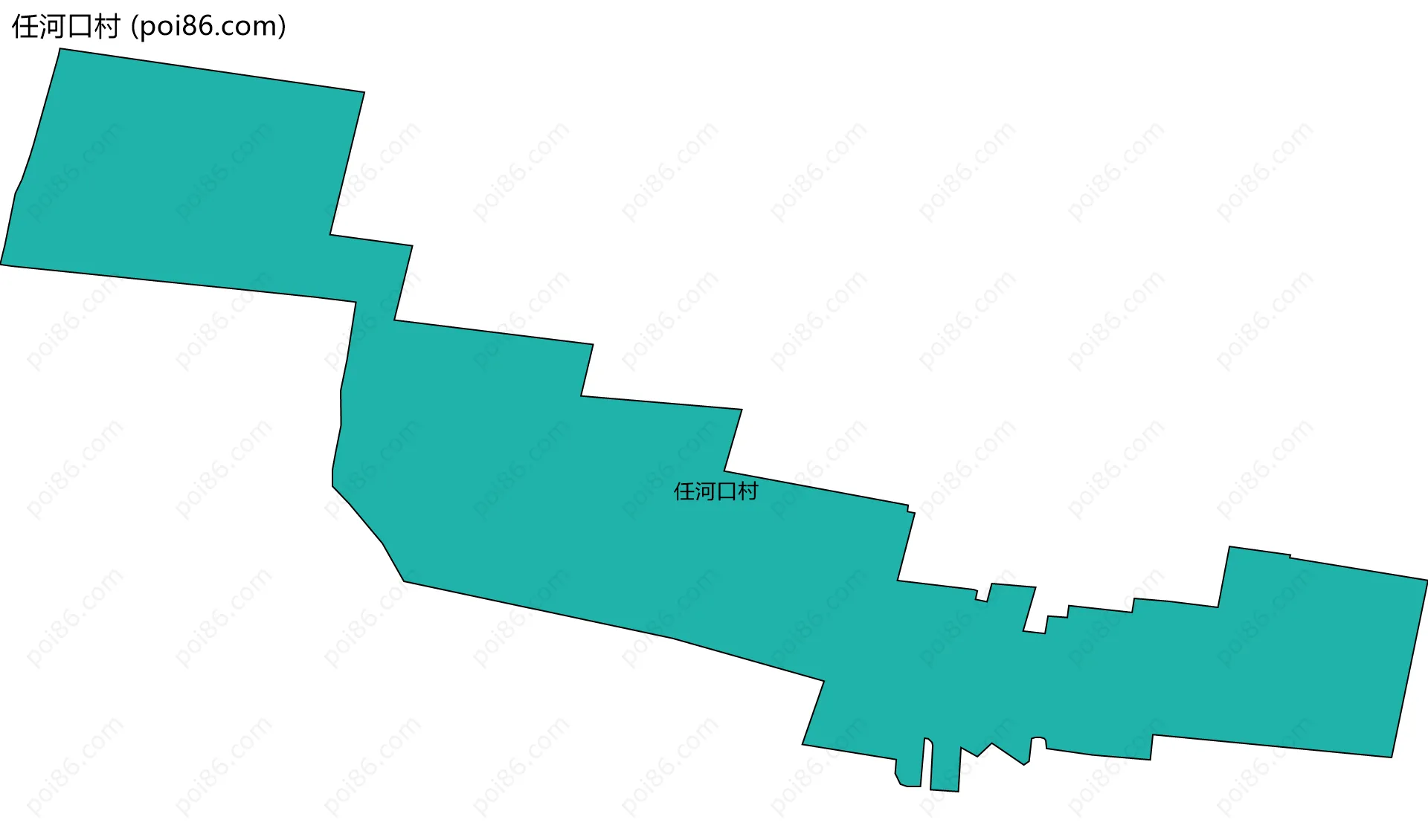 任河口村边界地图