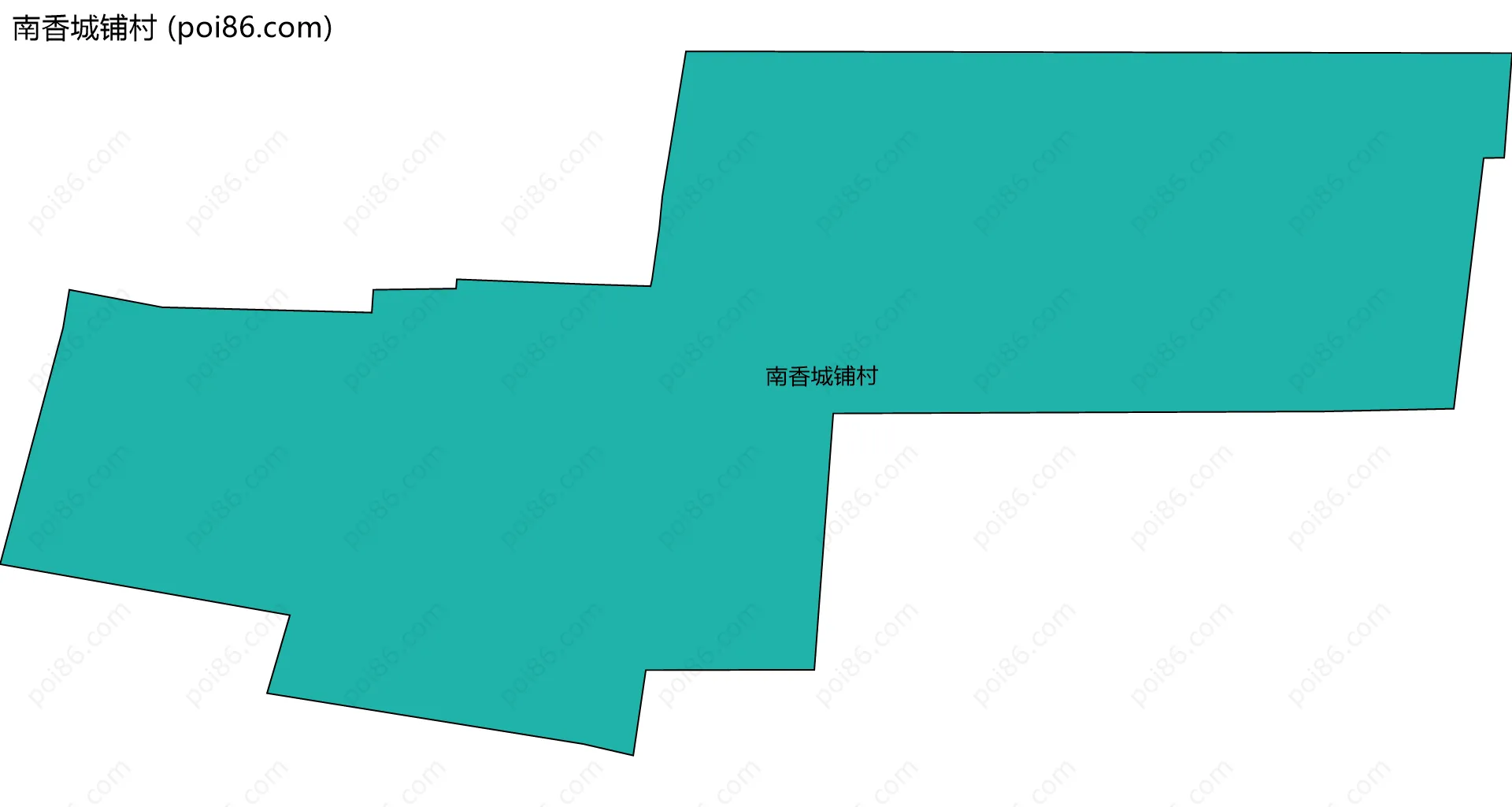 南香城铺村边界地图