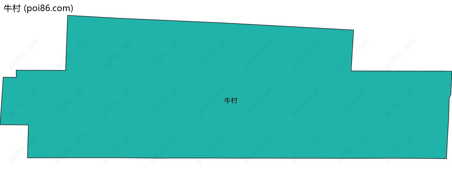 牛村边界地图