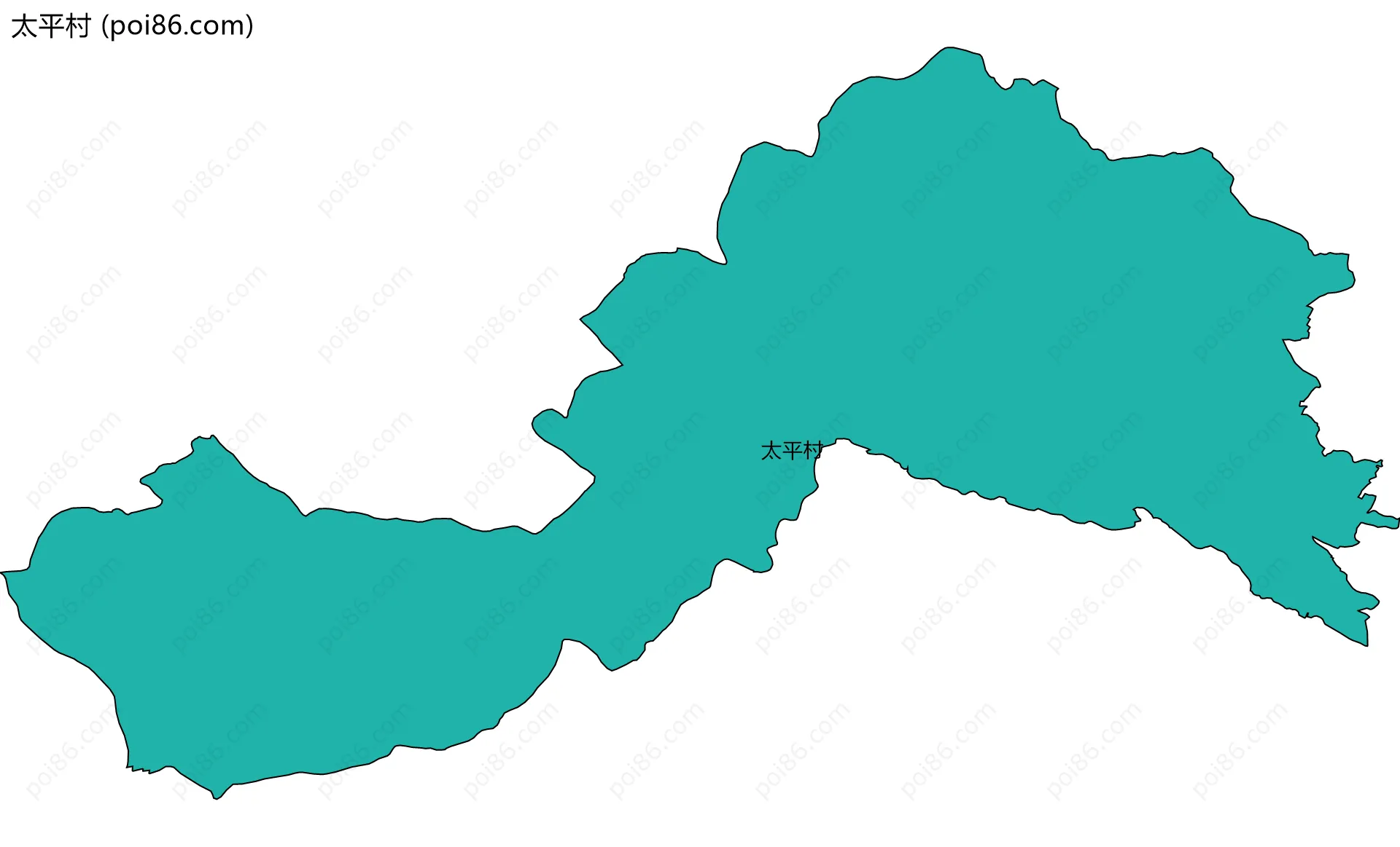 太平村边界地图