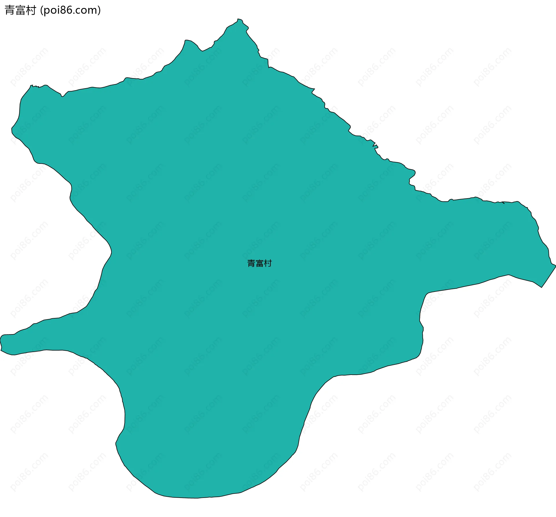 青富村边界地图