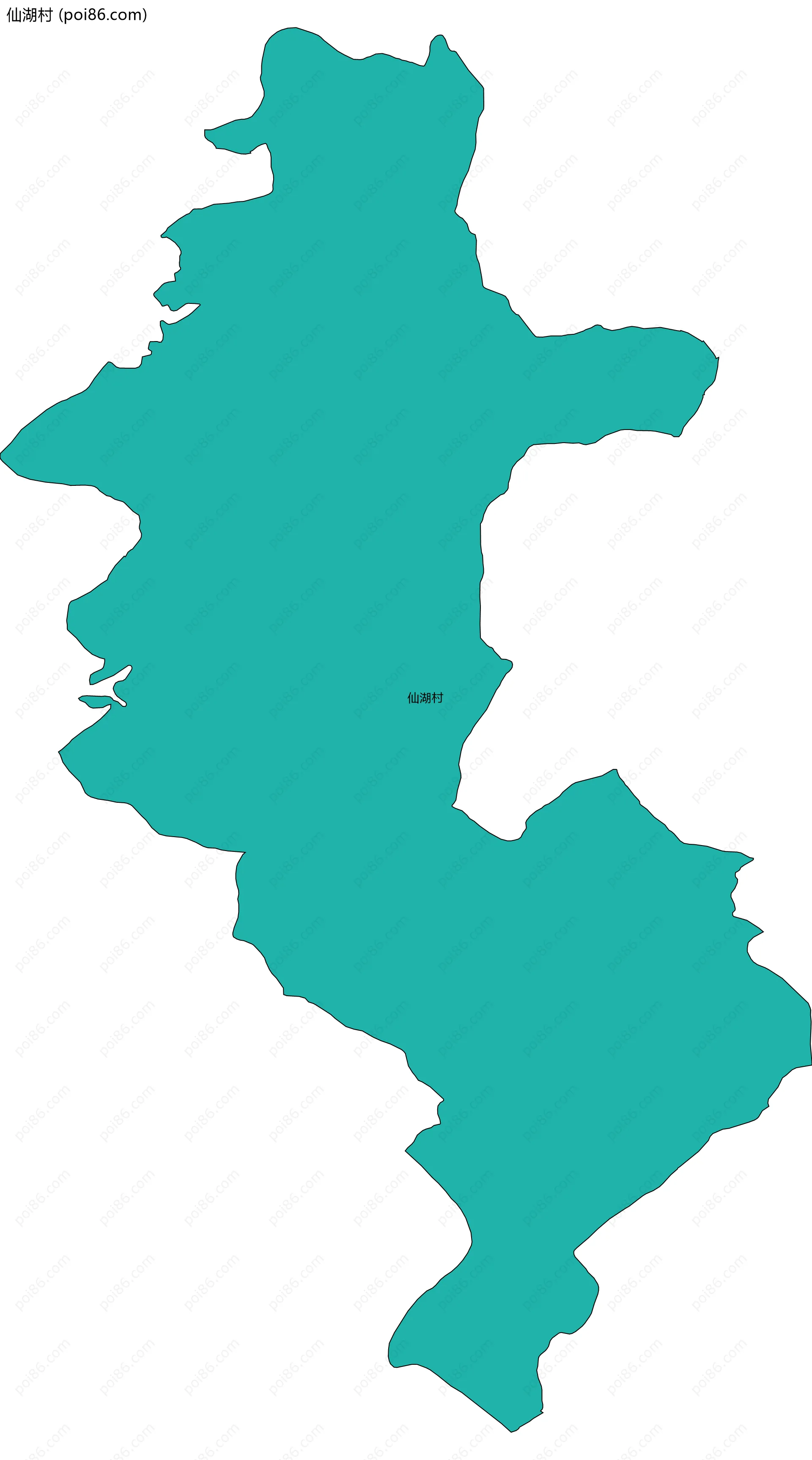 仙湖村边界地图