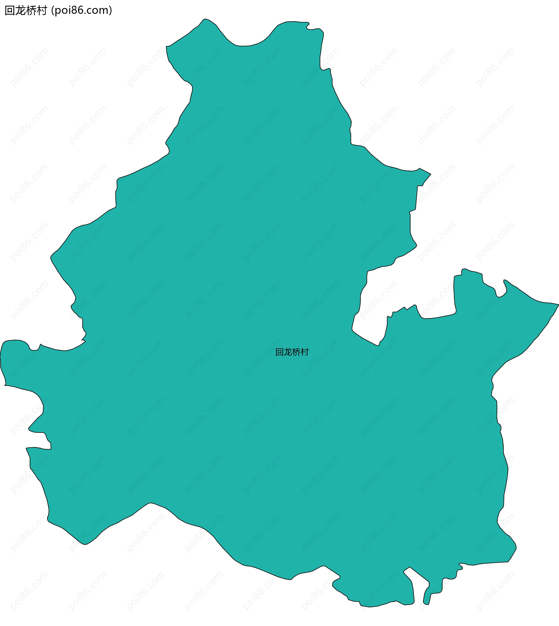 回龙桥村边界地图