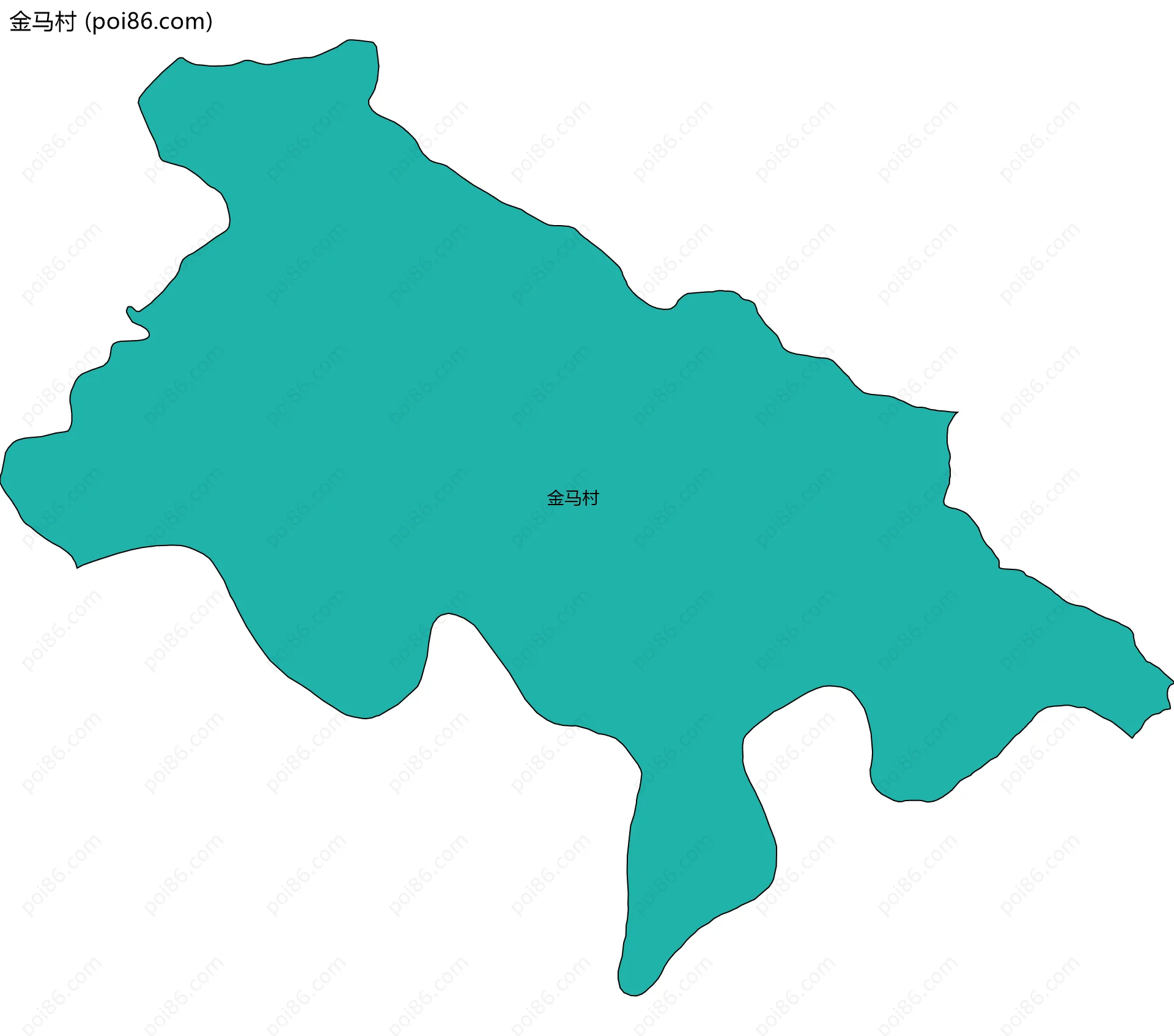 金马村边界地图