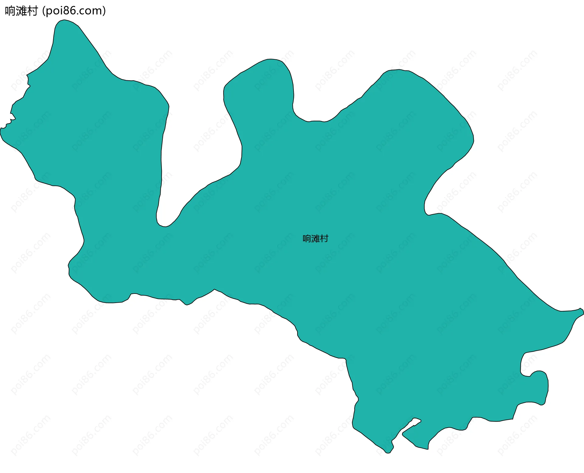 响滩村边界地图