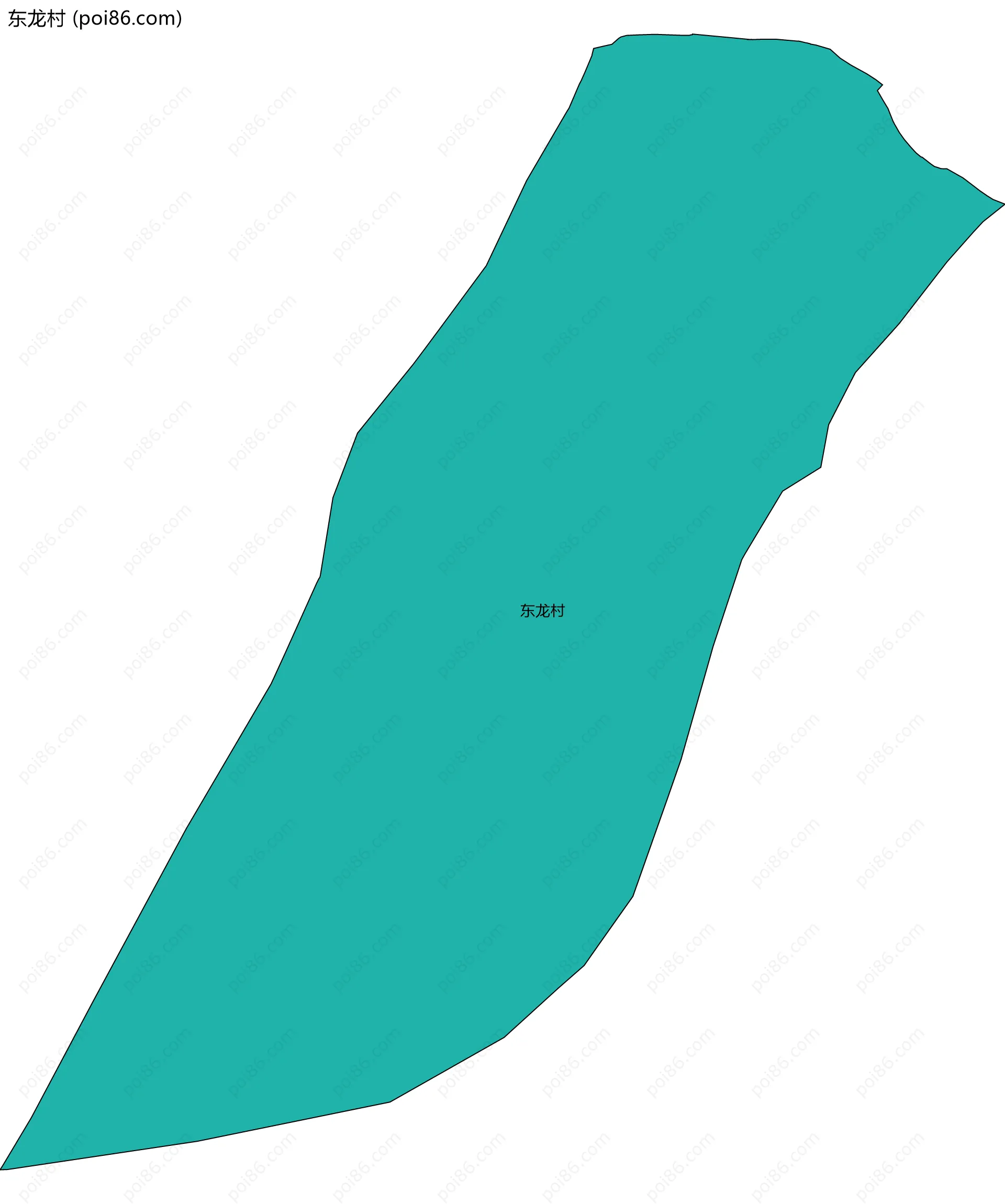 东龙村边界地图