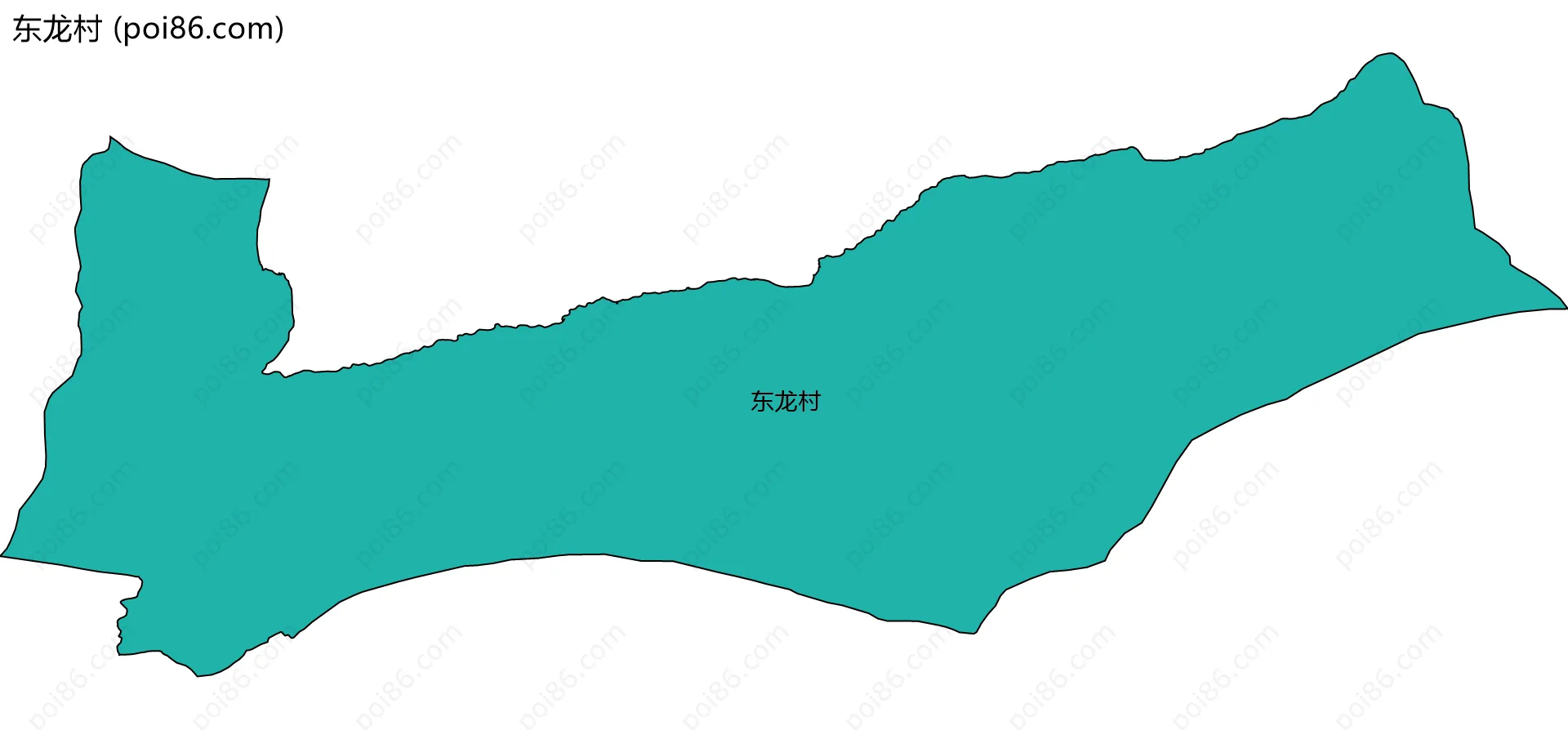 东龙村边界地图