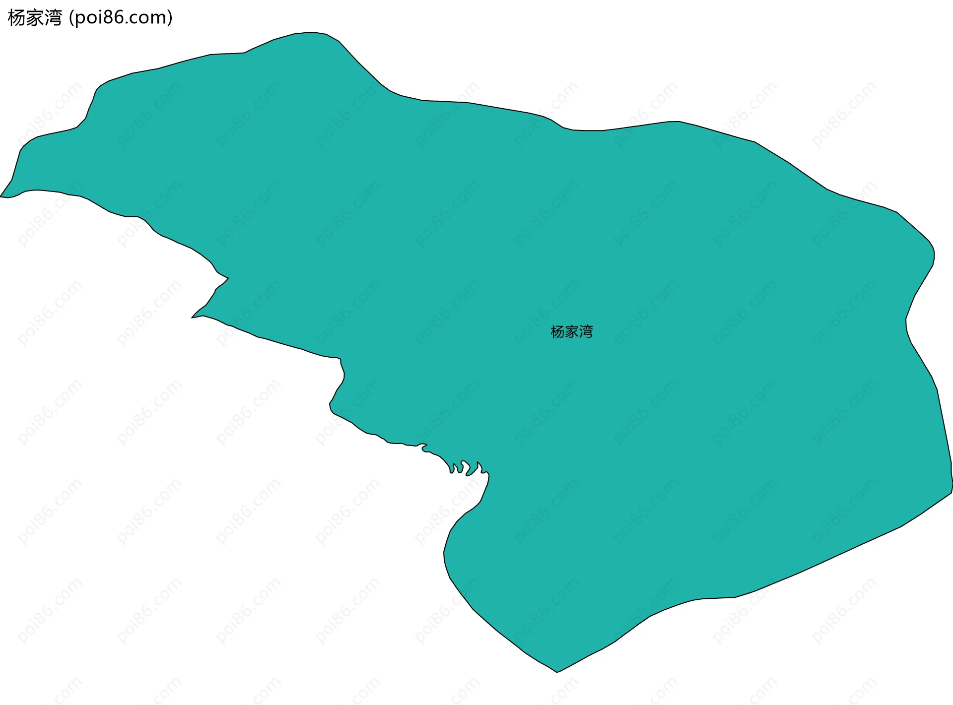 杨家湾边界地图
