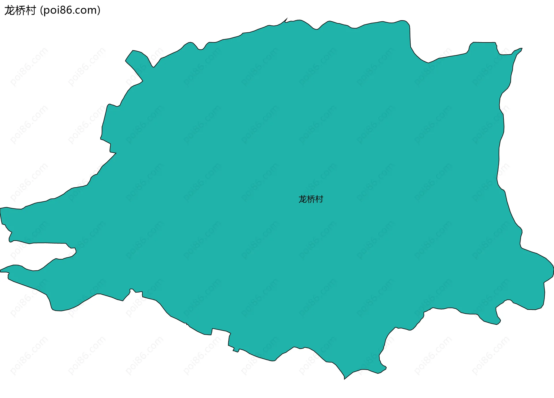 龙桥村边界地图