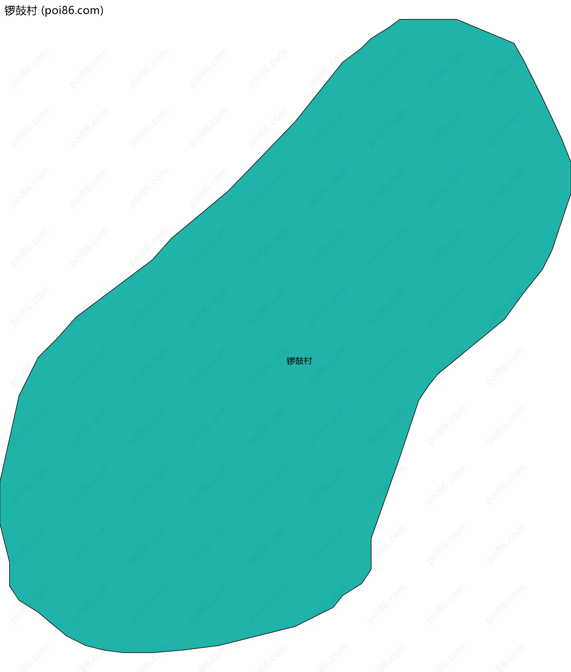 锣鼓村边界地图