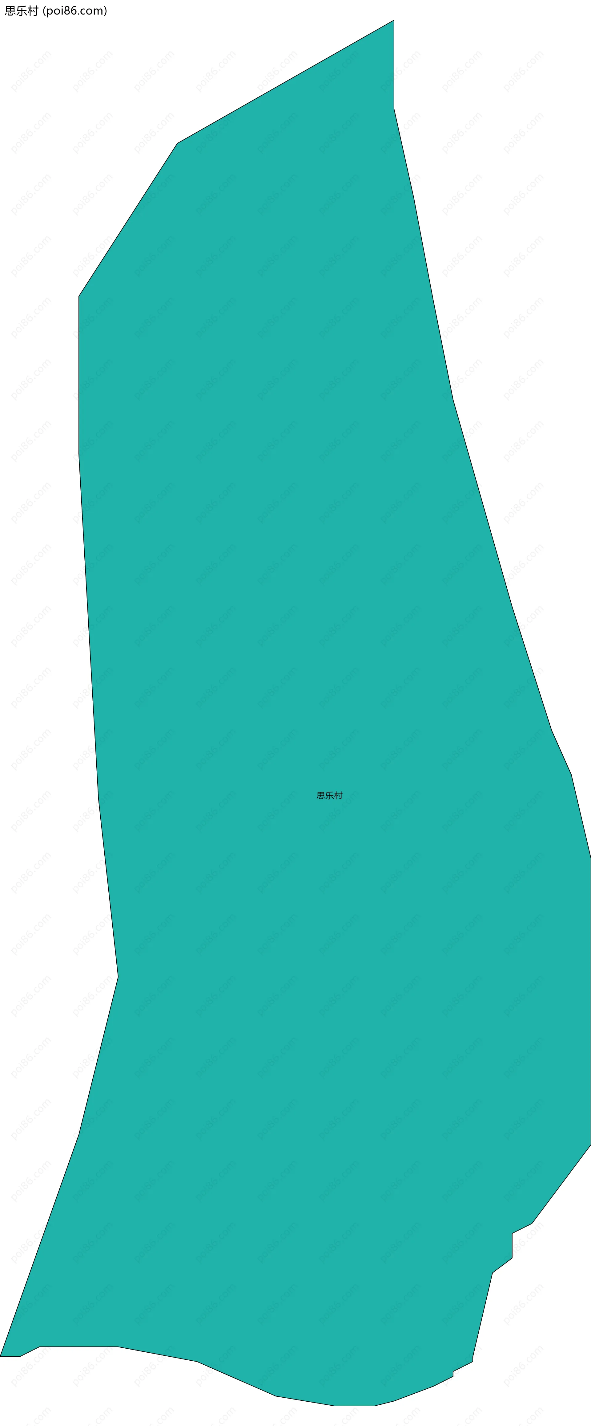 思乐村边界地图