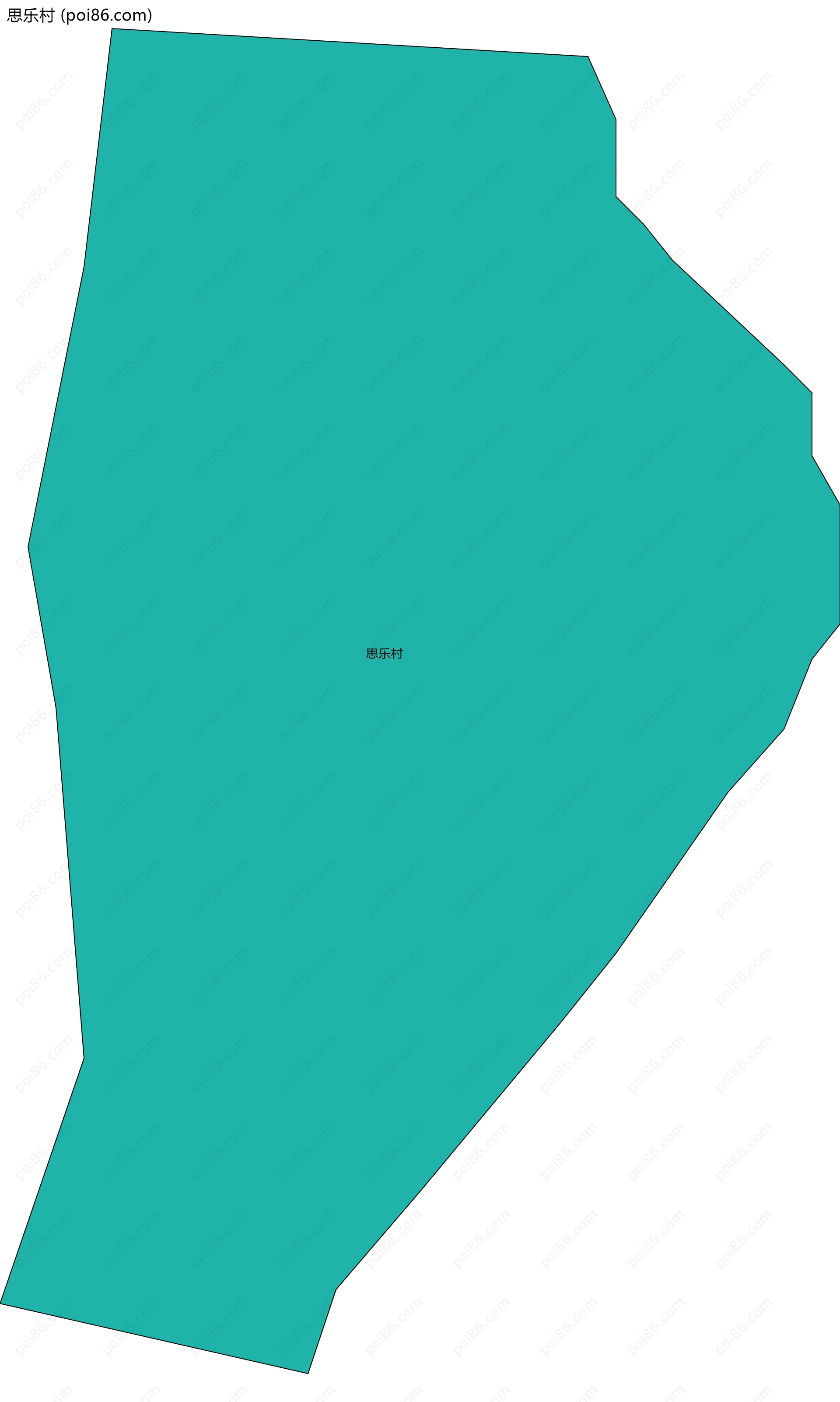 思乐村边界地图