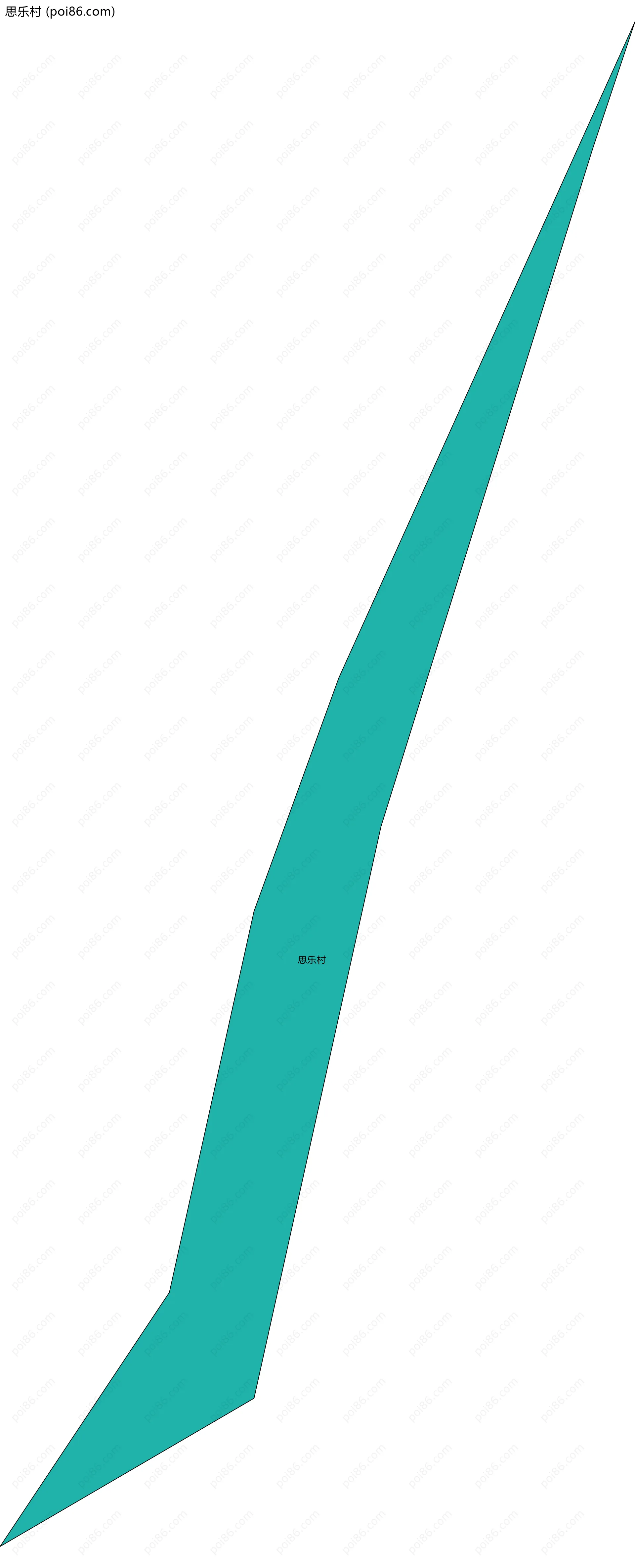 思乐村边界地图