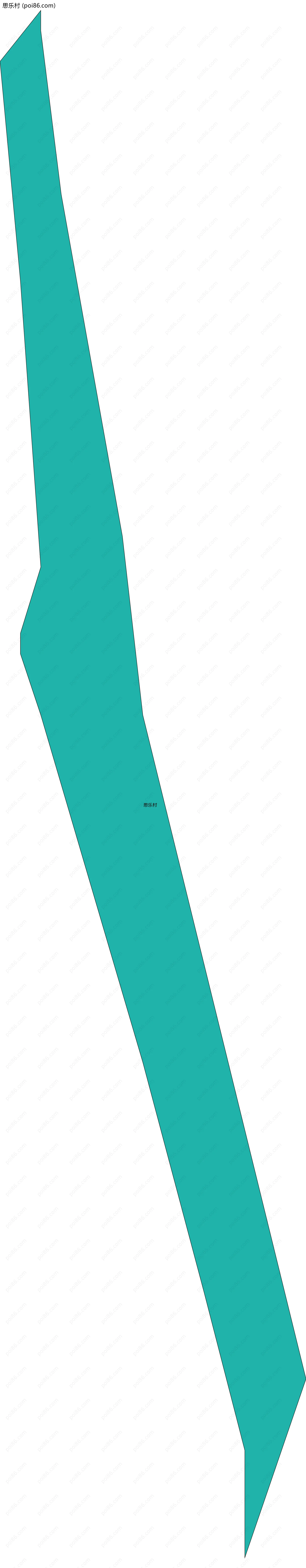 思乐村边界地图