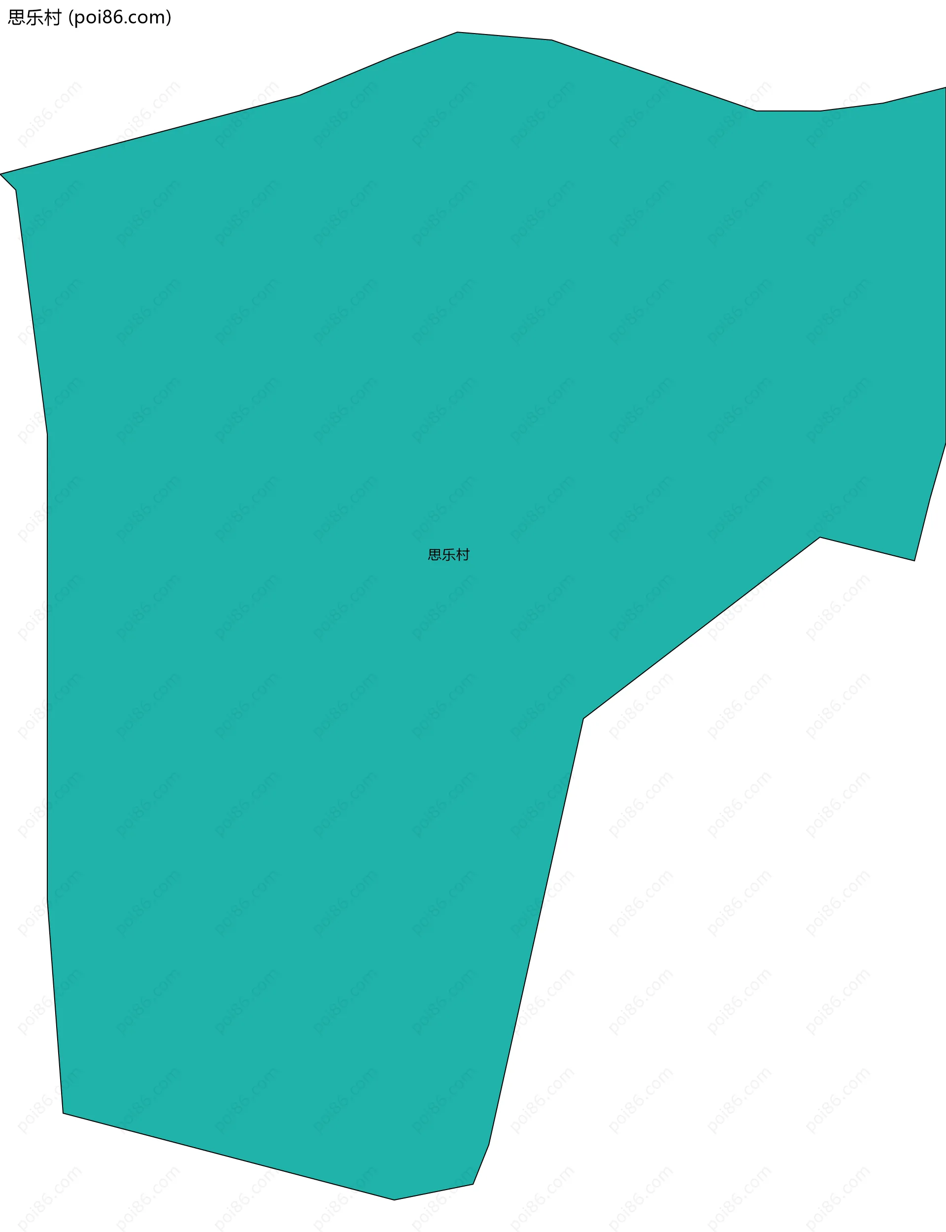 思乐村边界地图