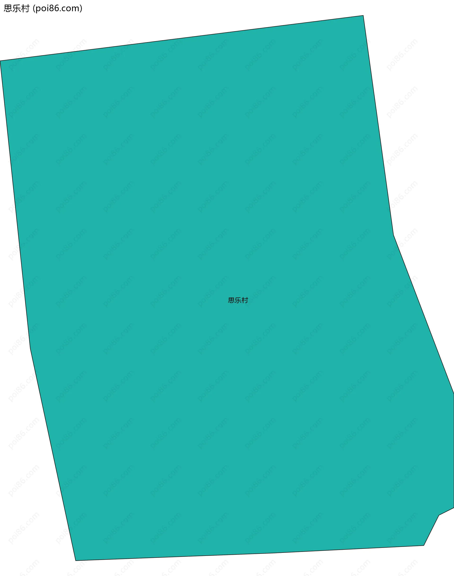 思乐村边界地图