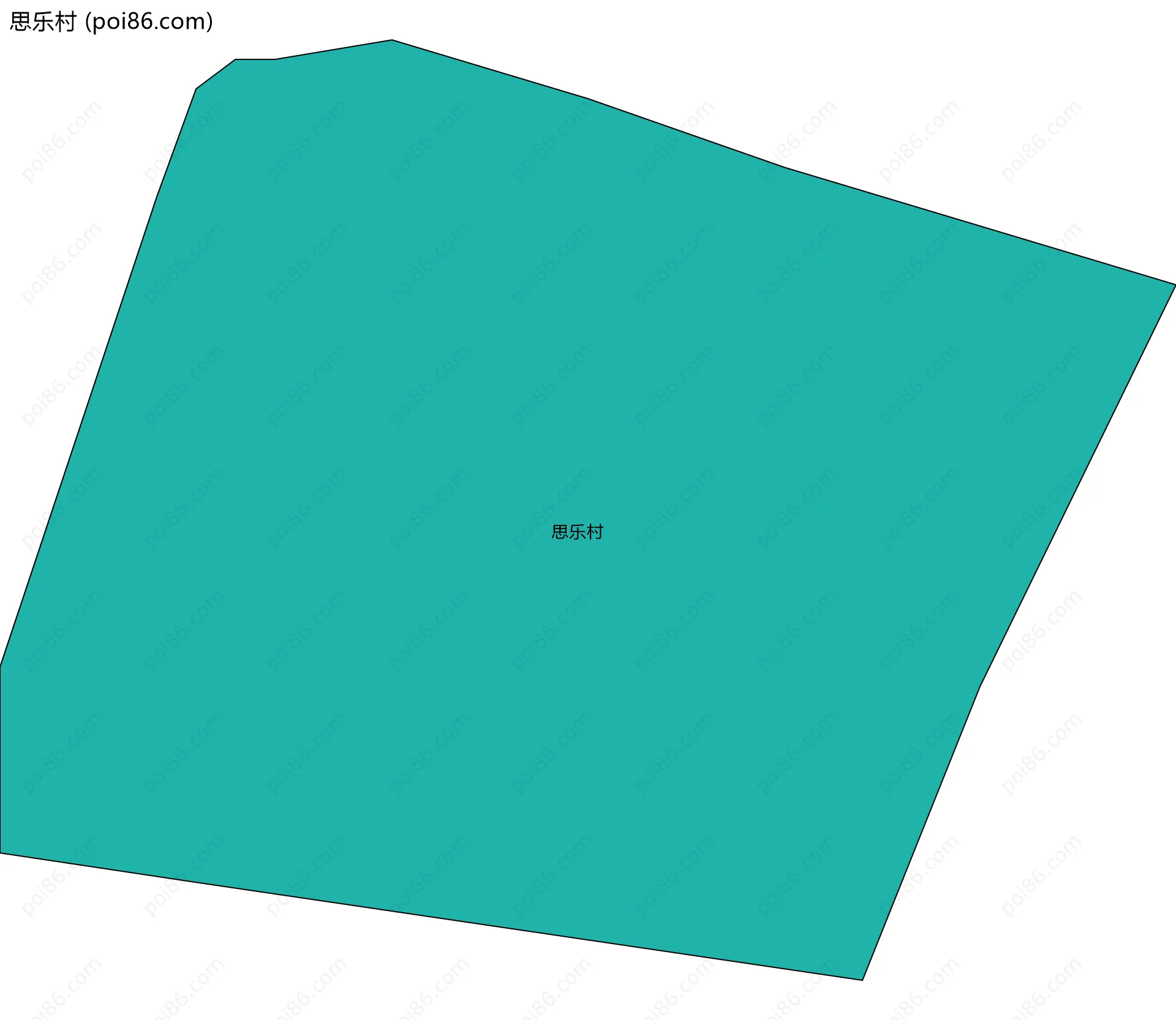 思乐村边界地图