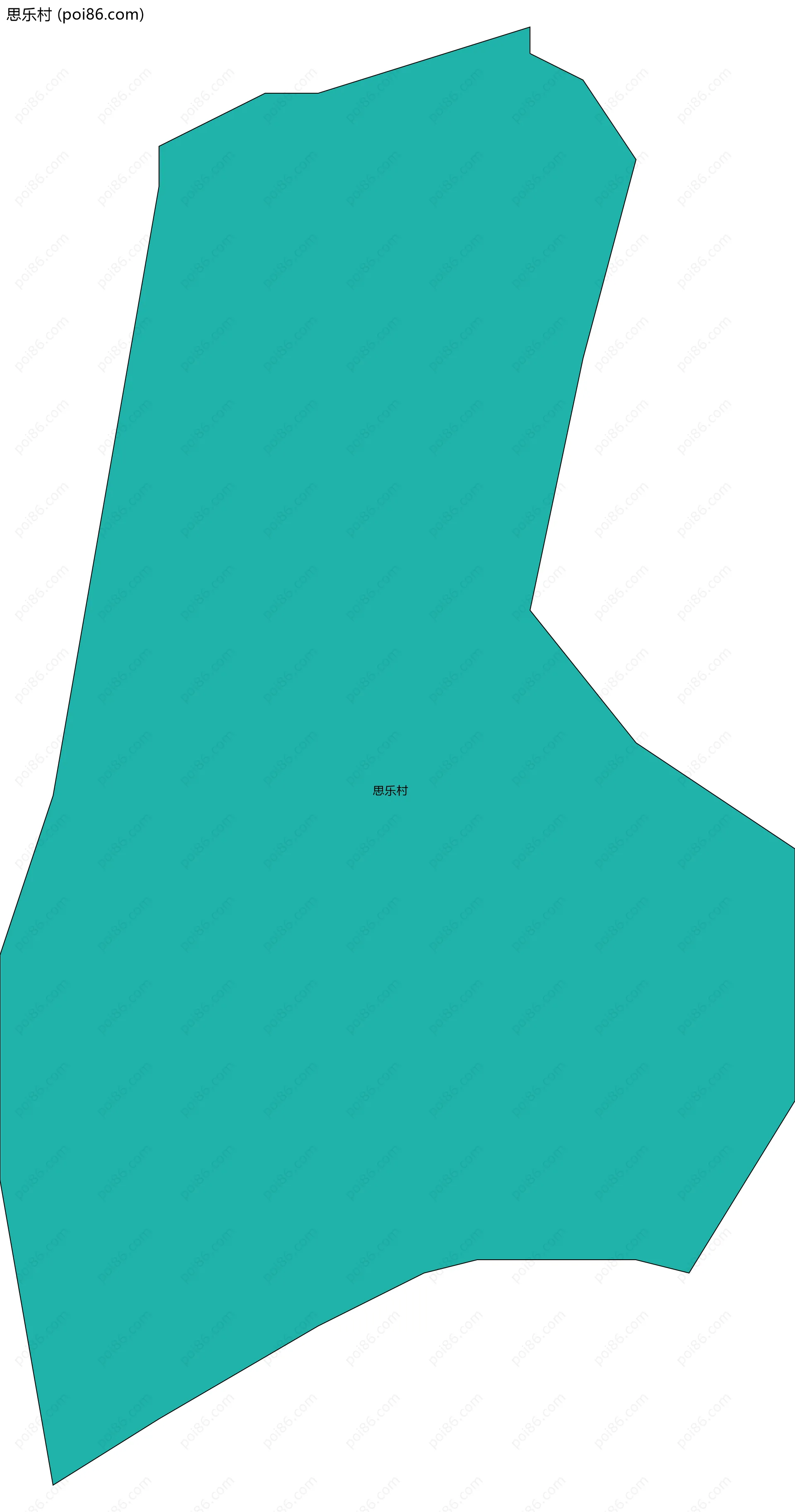 思乐村边界地图