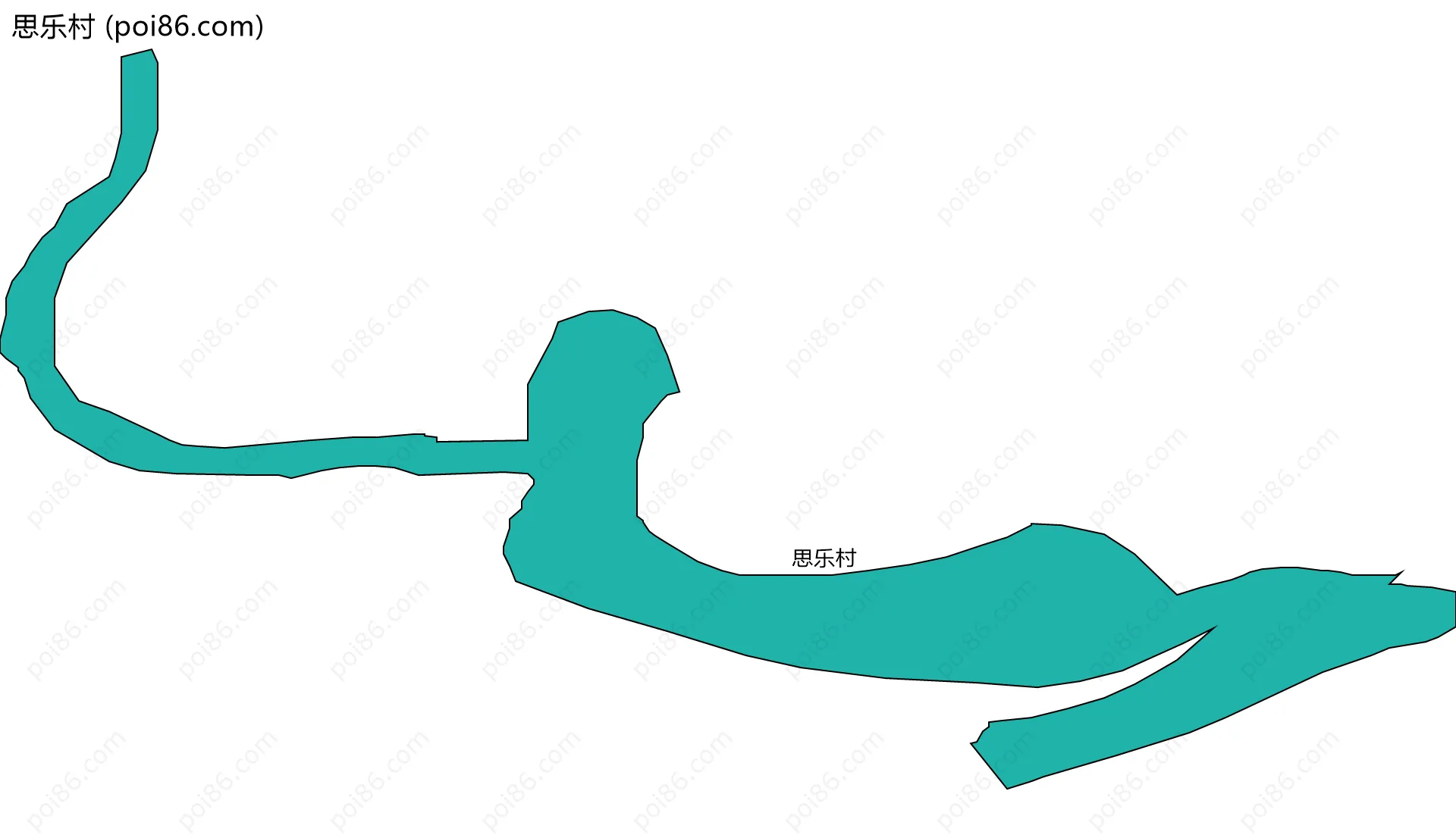 思乐村边界地图