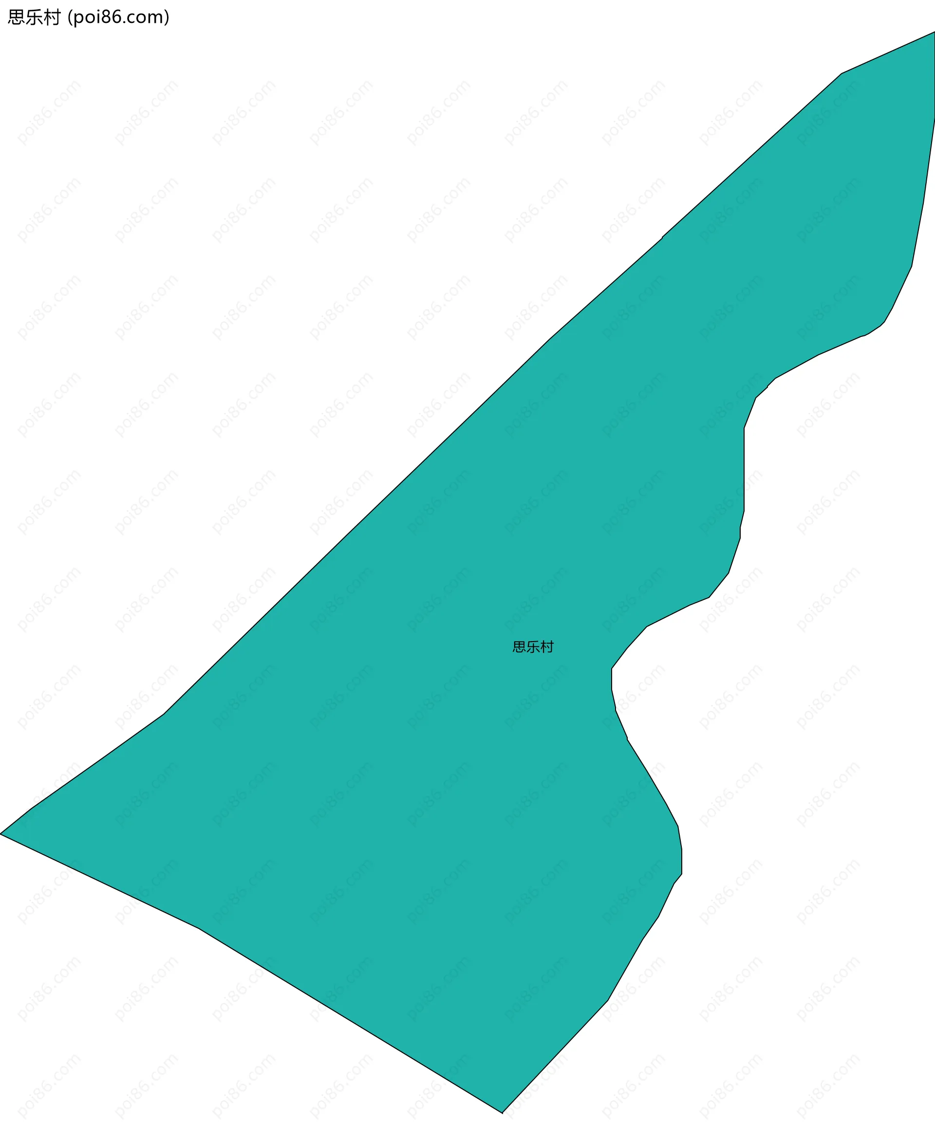 思乐村边界地图