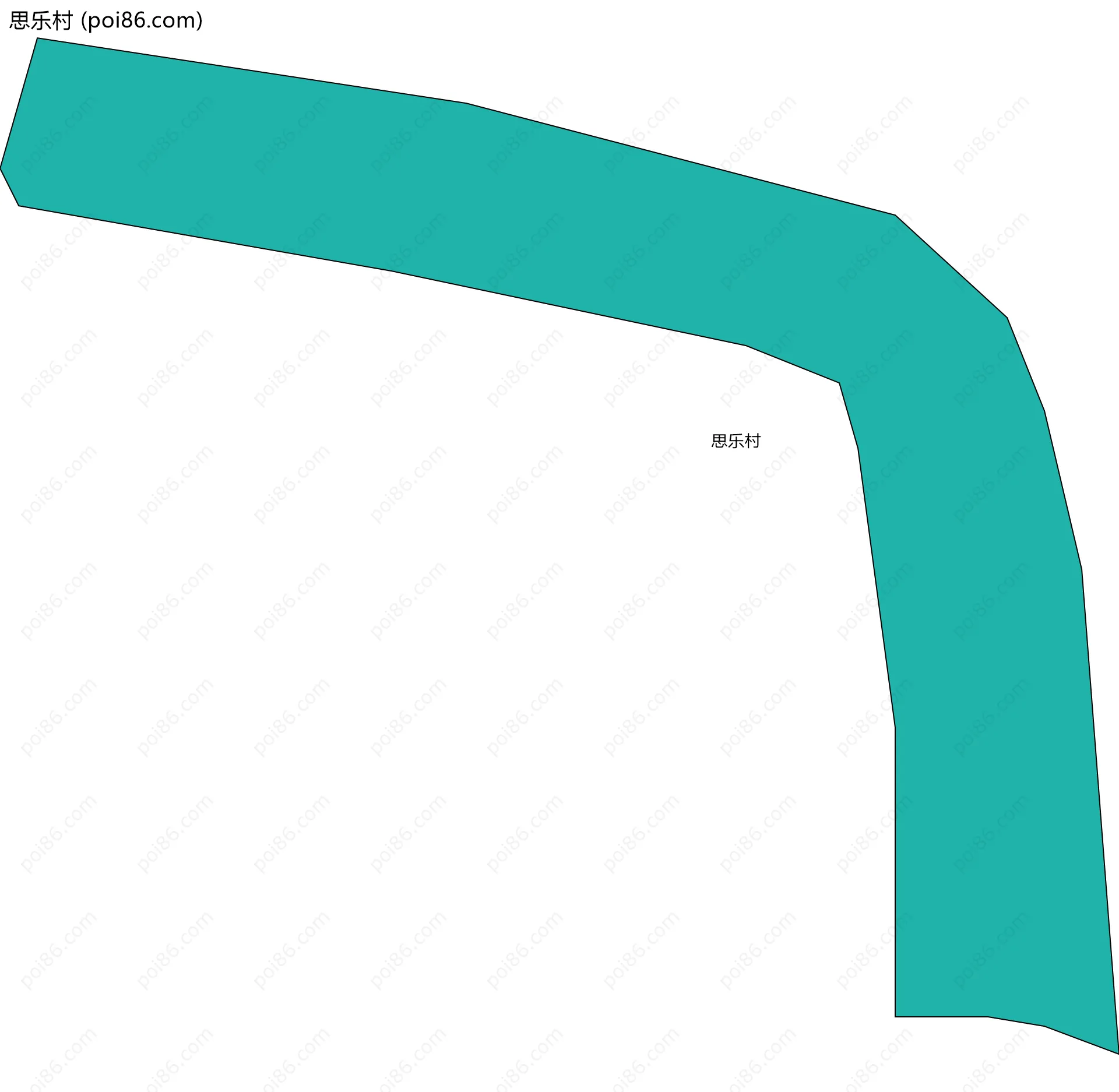 思乐村边界地图