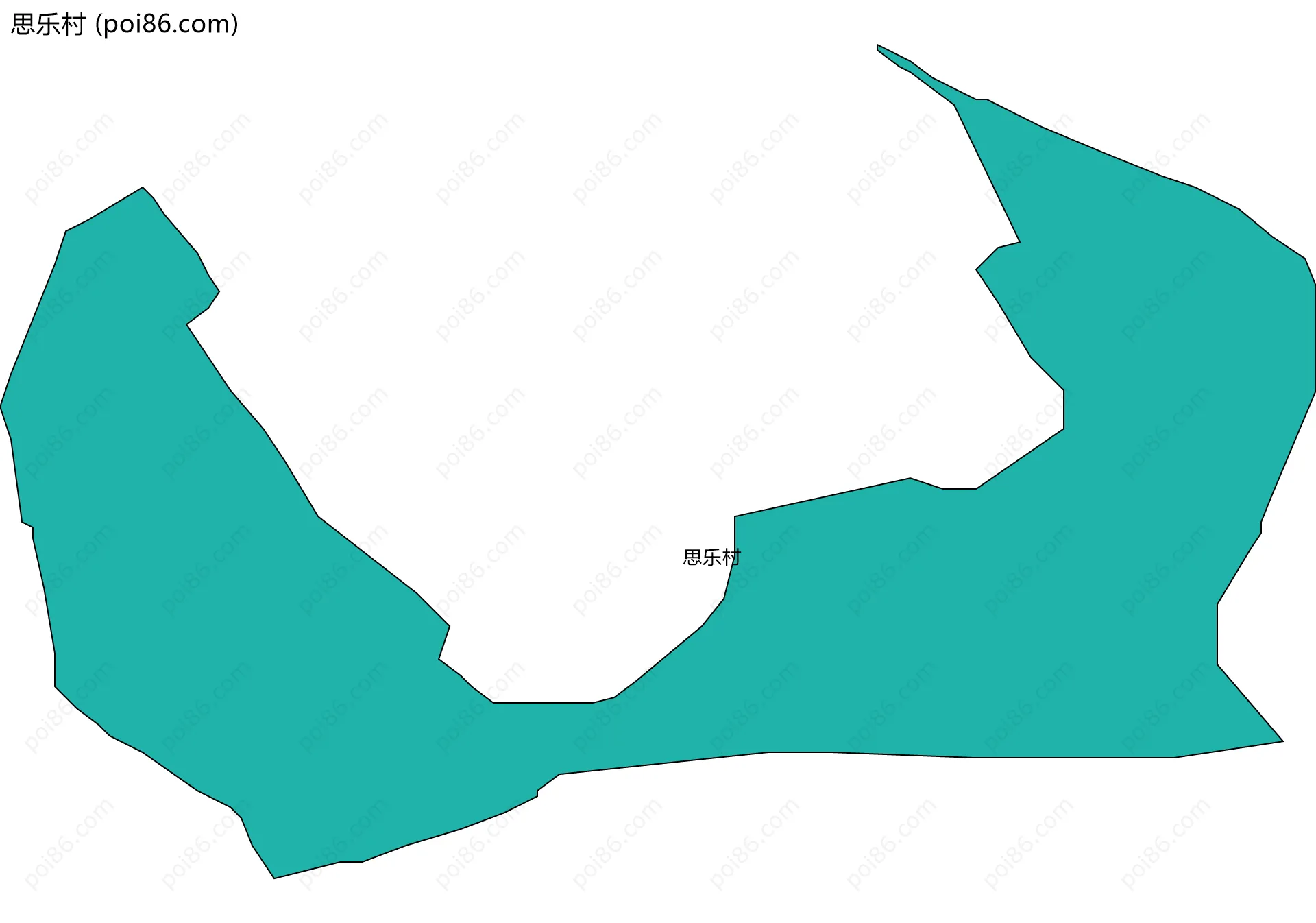 思乐村边界地图