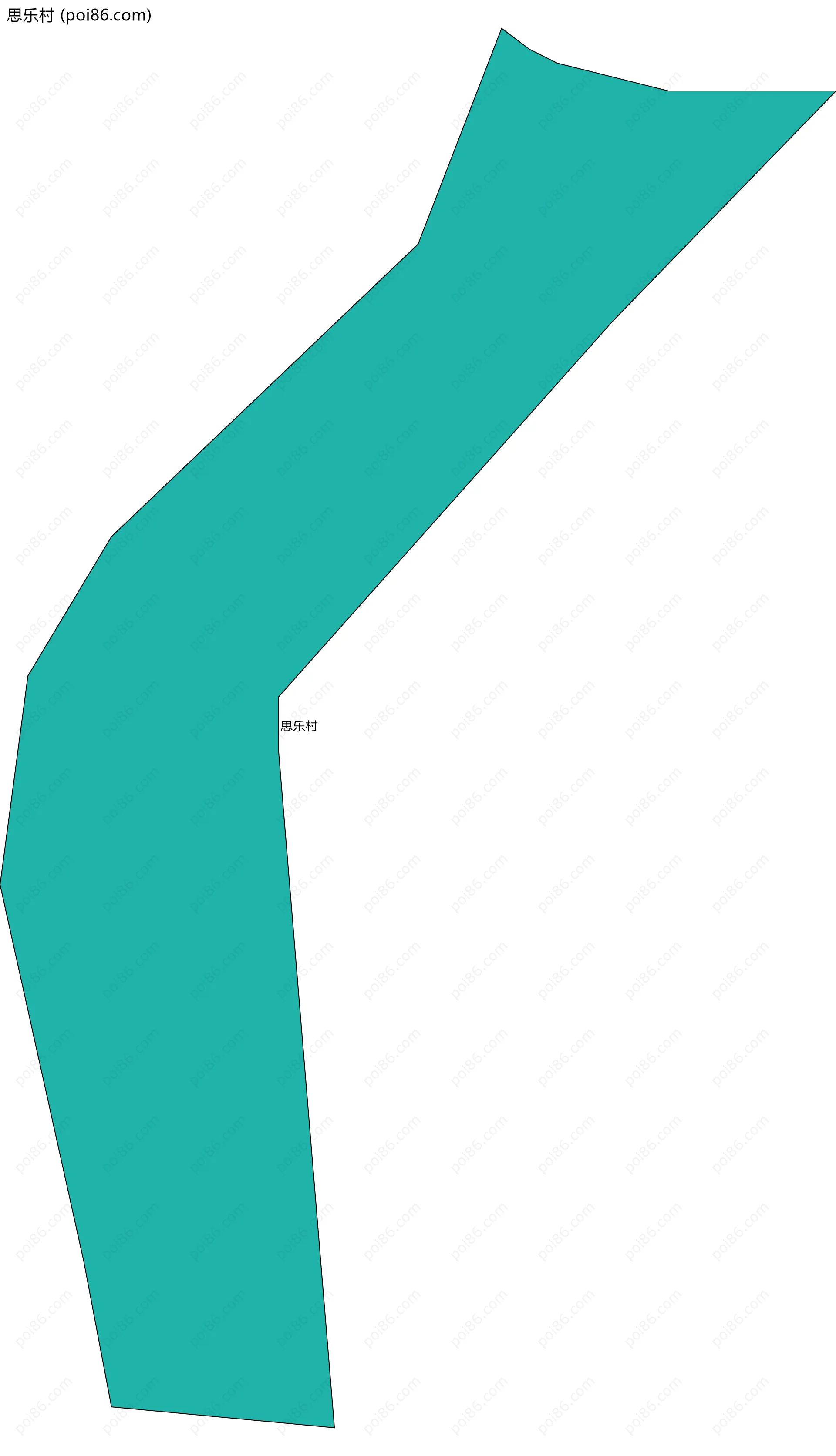 思乐村边界地图