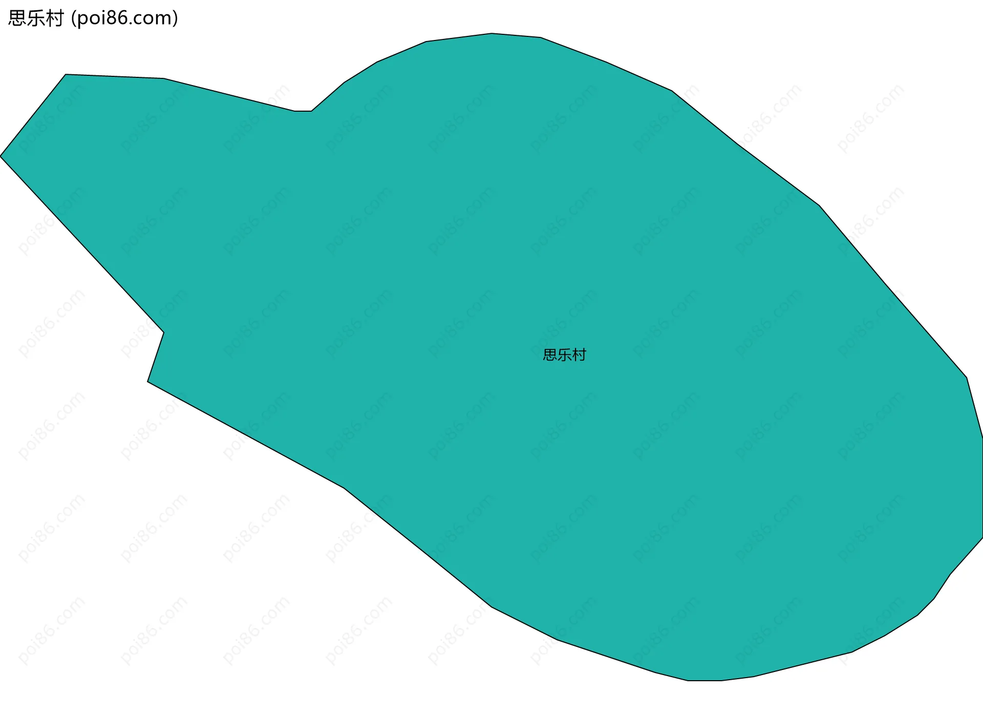 思乐村边界地图