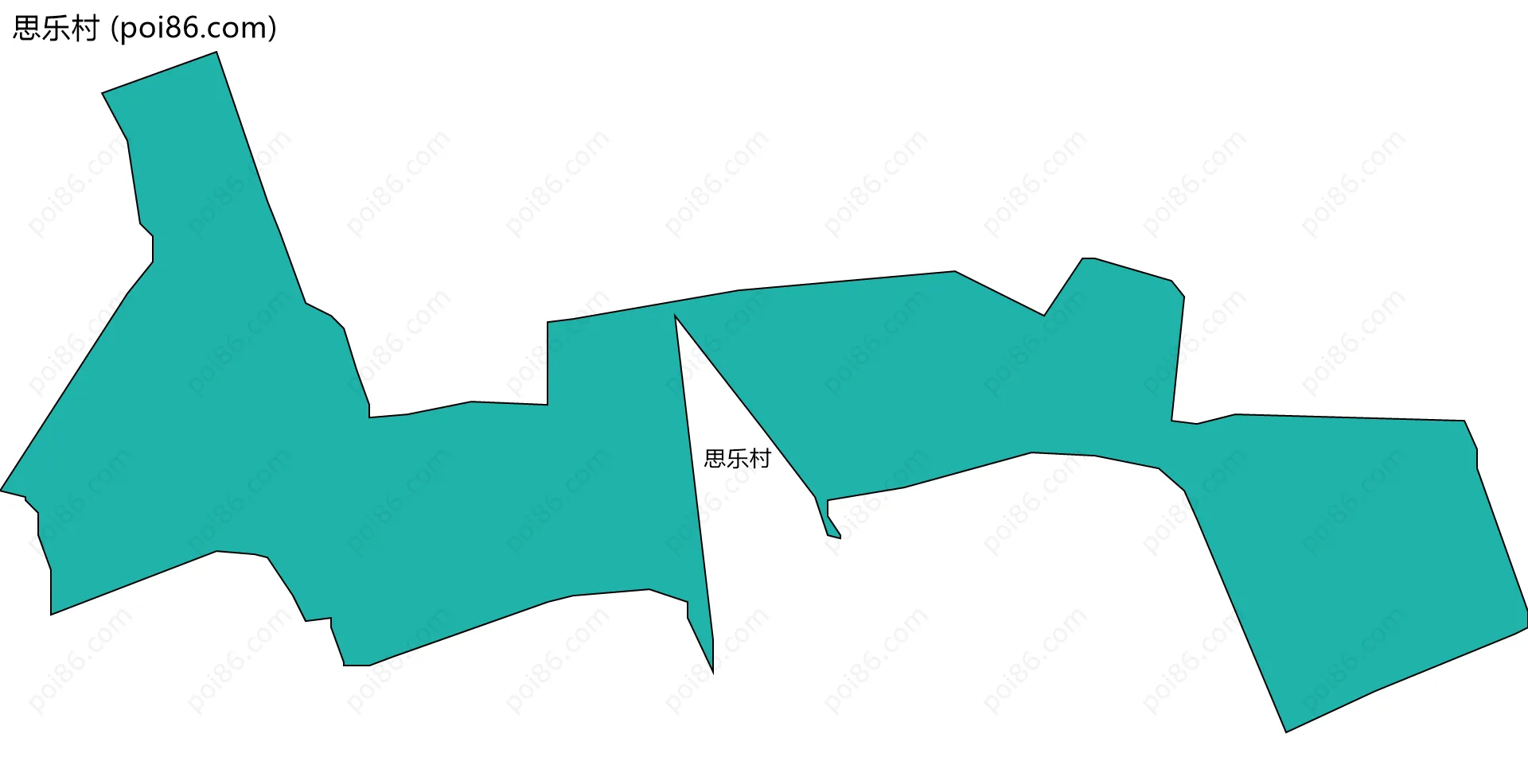 思乐村边界地图