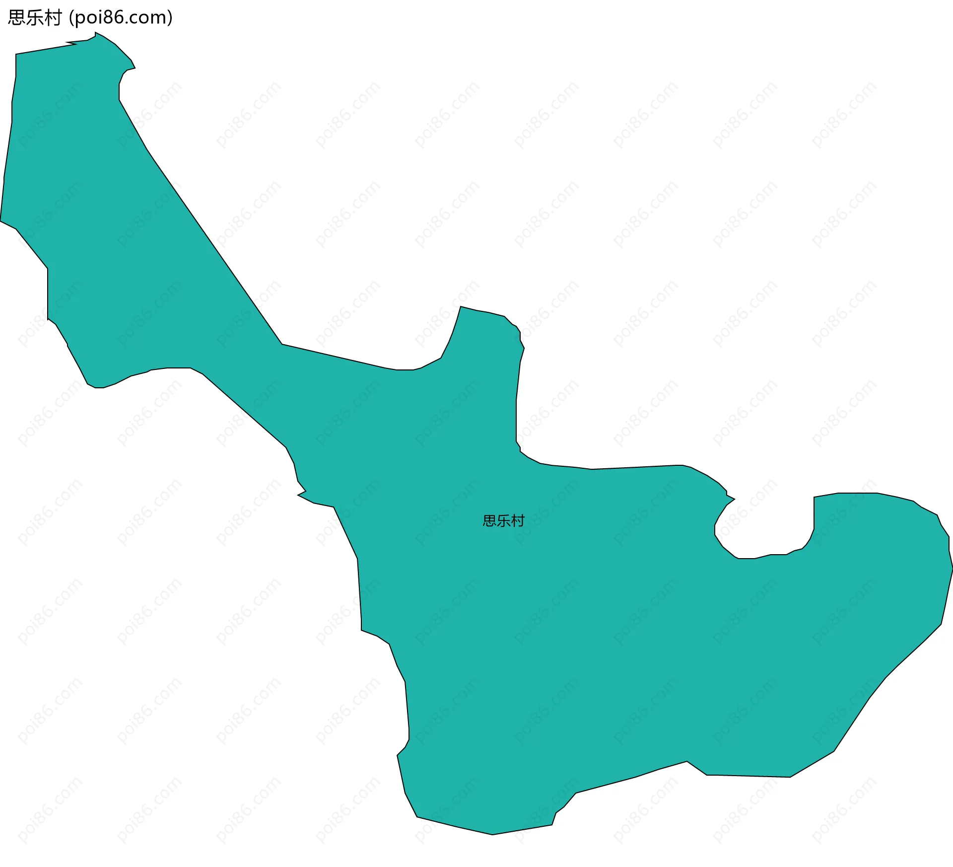 思乐村边界地图