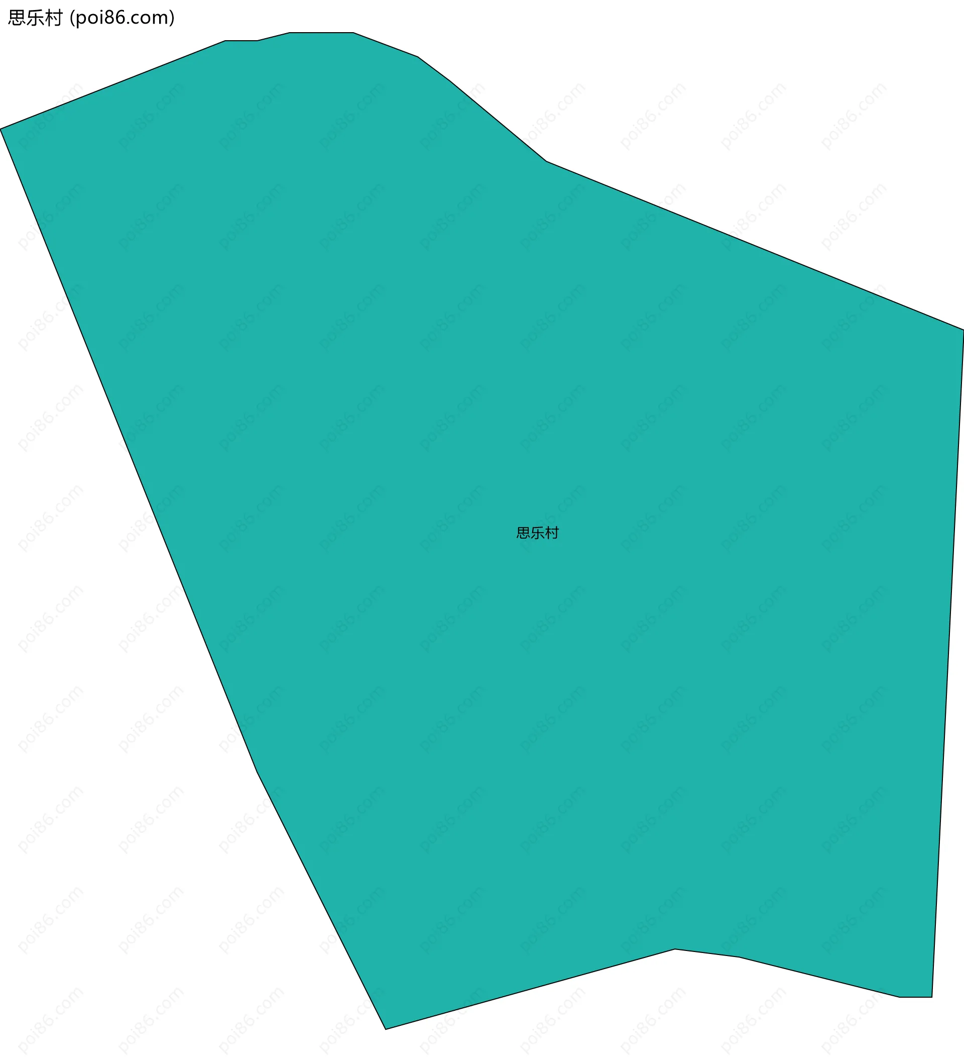 思乐村边界地图