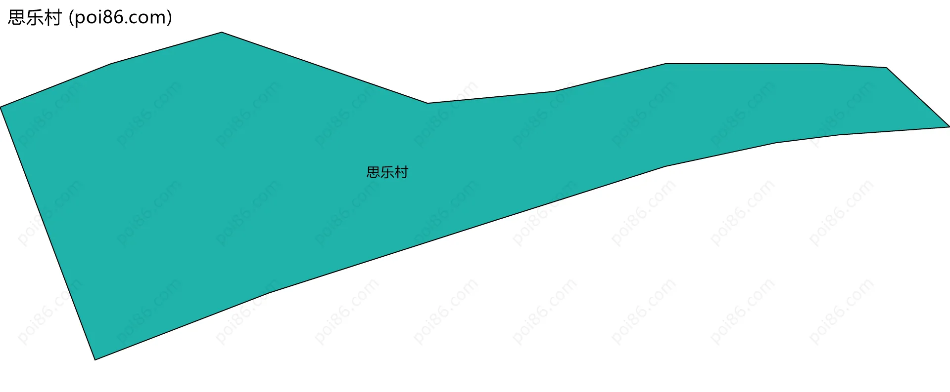 思乐村边界地图