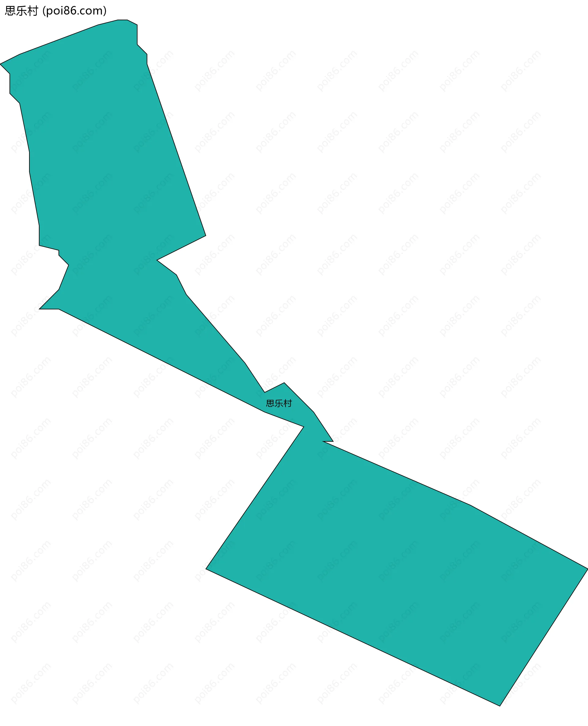 思乐村边界地图