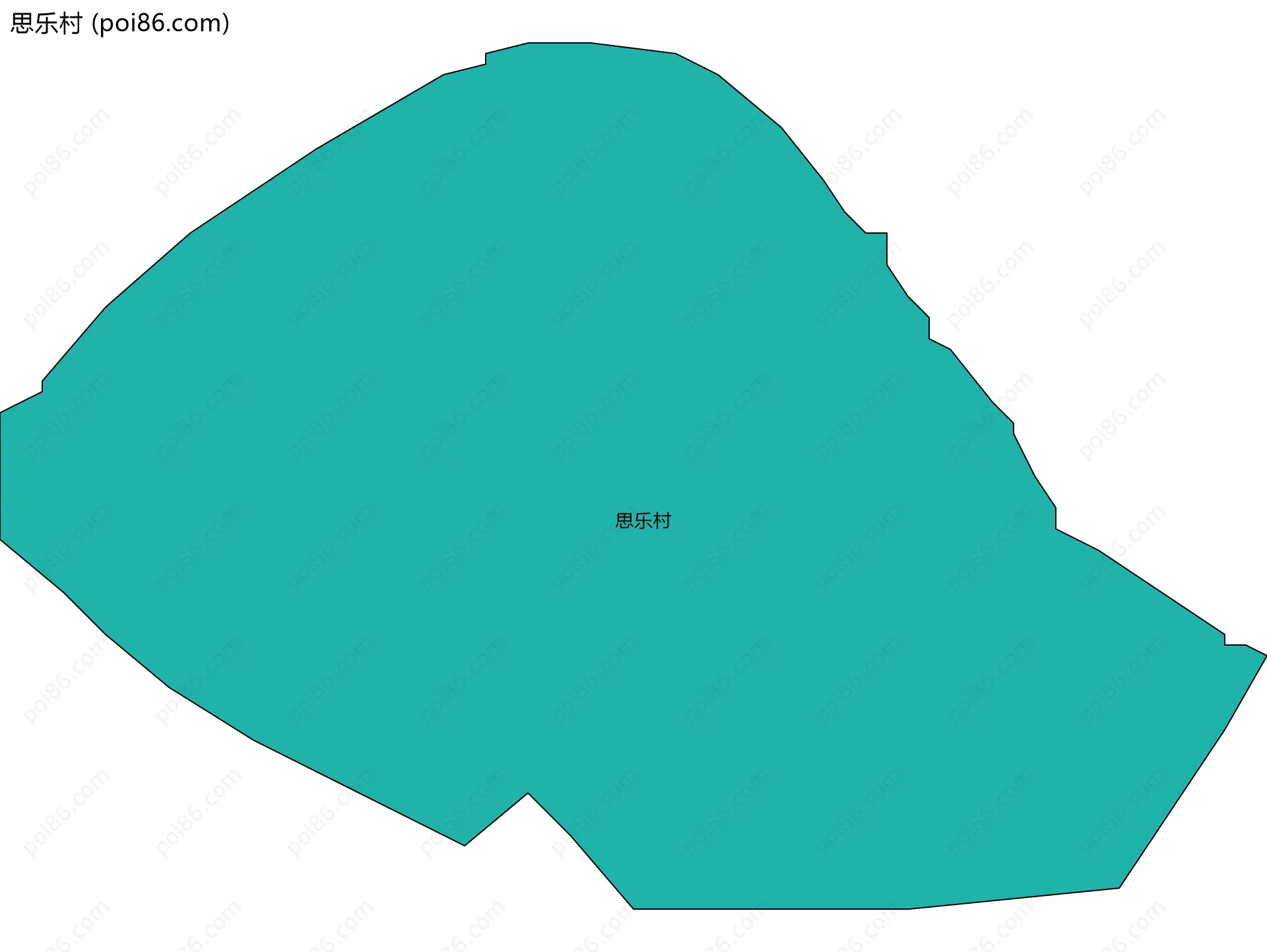 思乐村边界地图