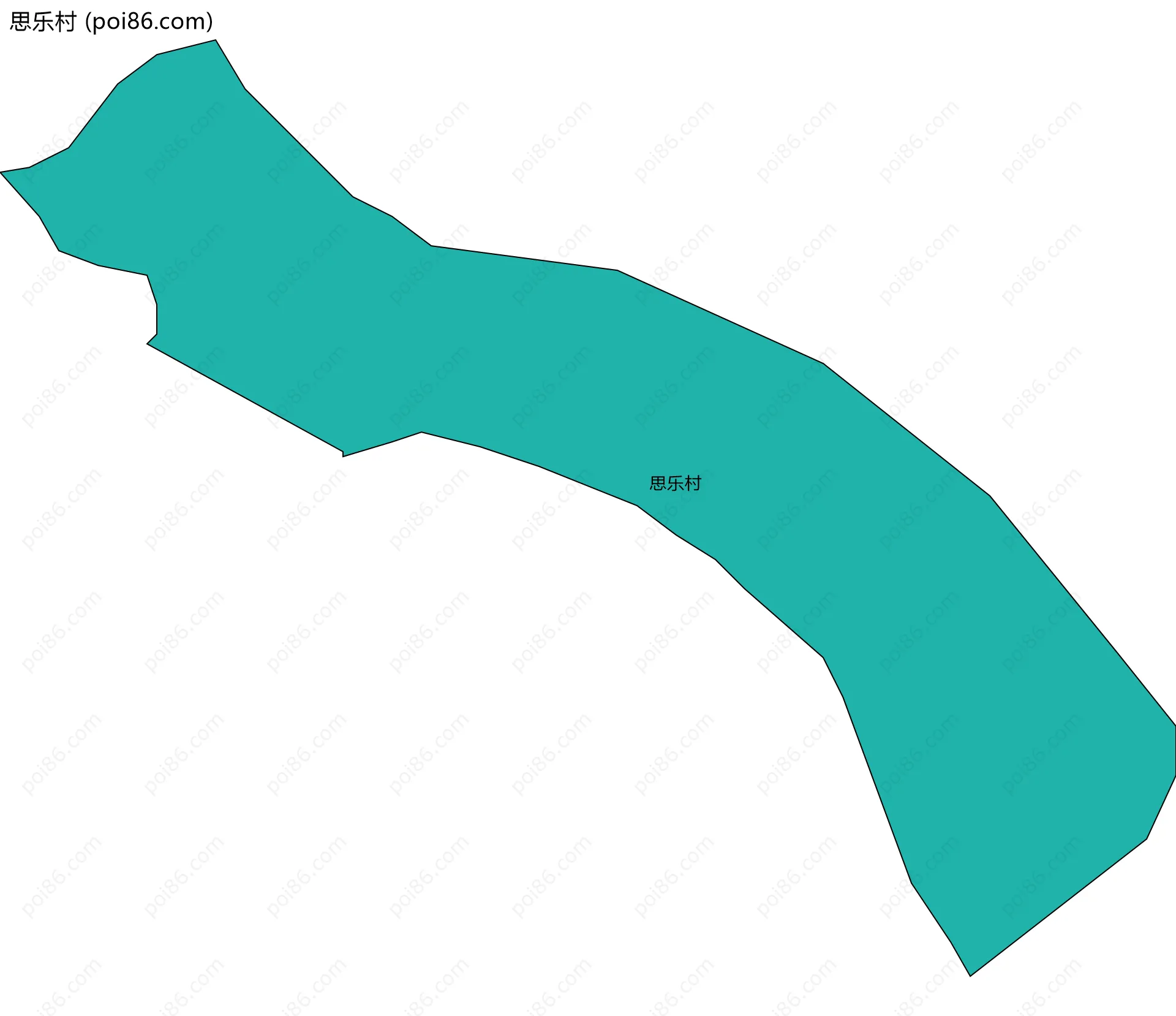 思乐村边界地图