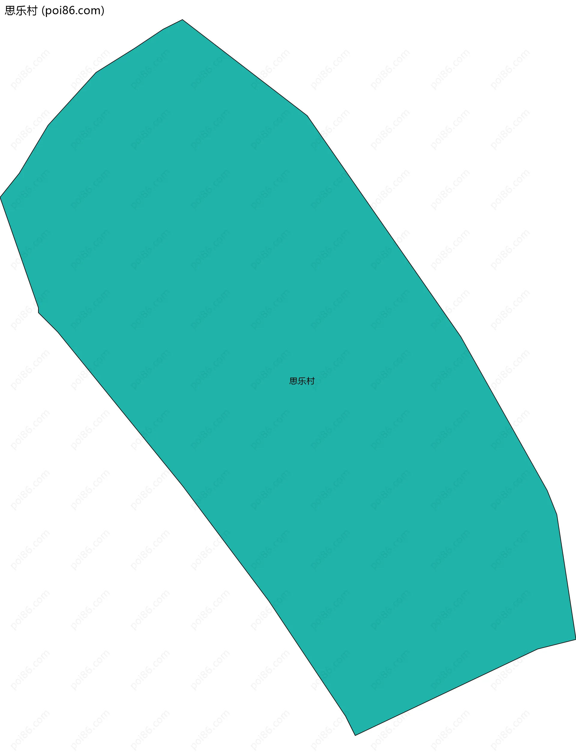 思乐村边界地图