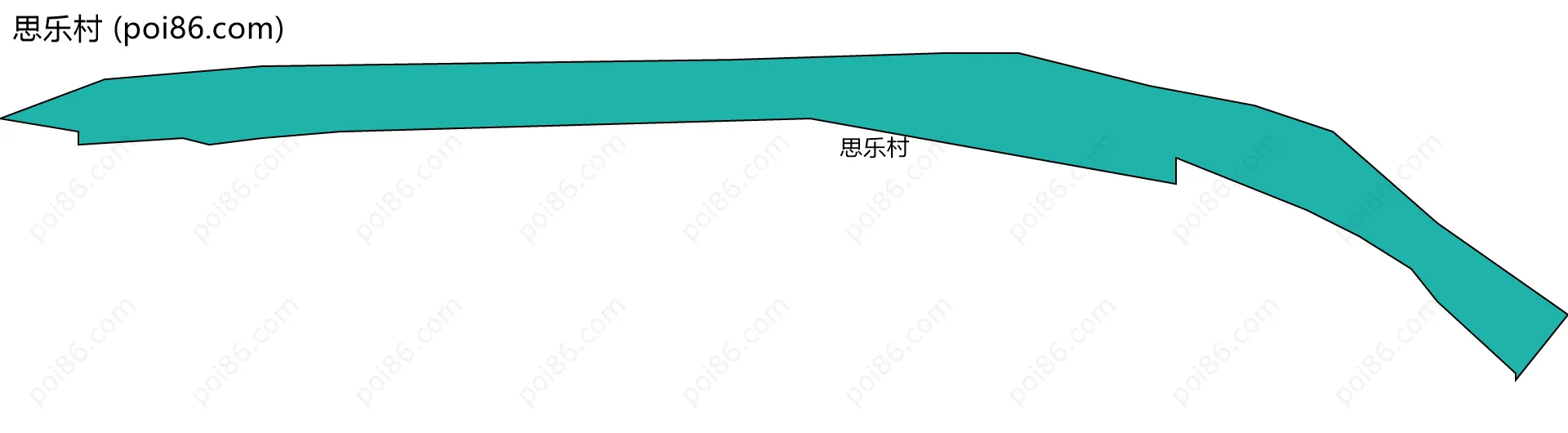 思乐村边界地图