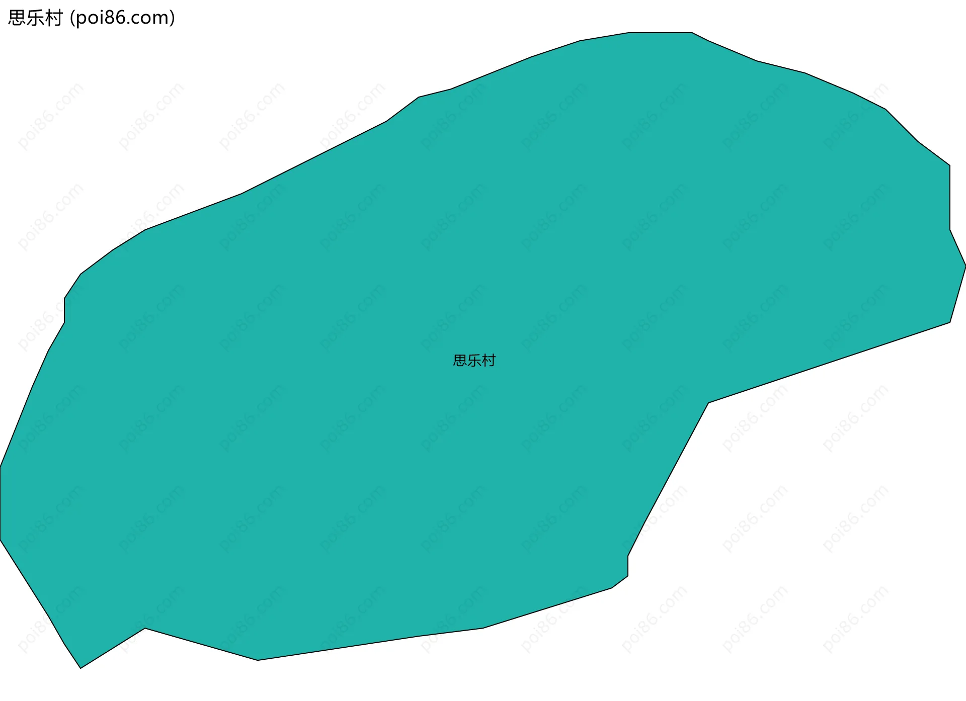 思乐村边界地图