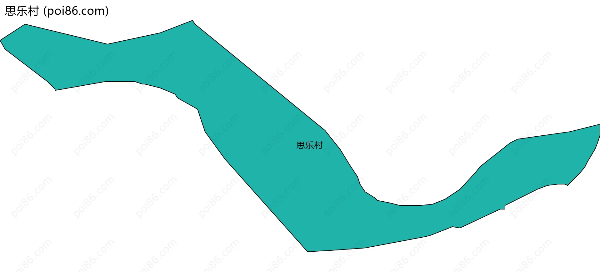 思乐村边界地图