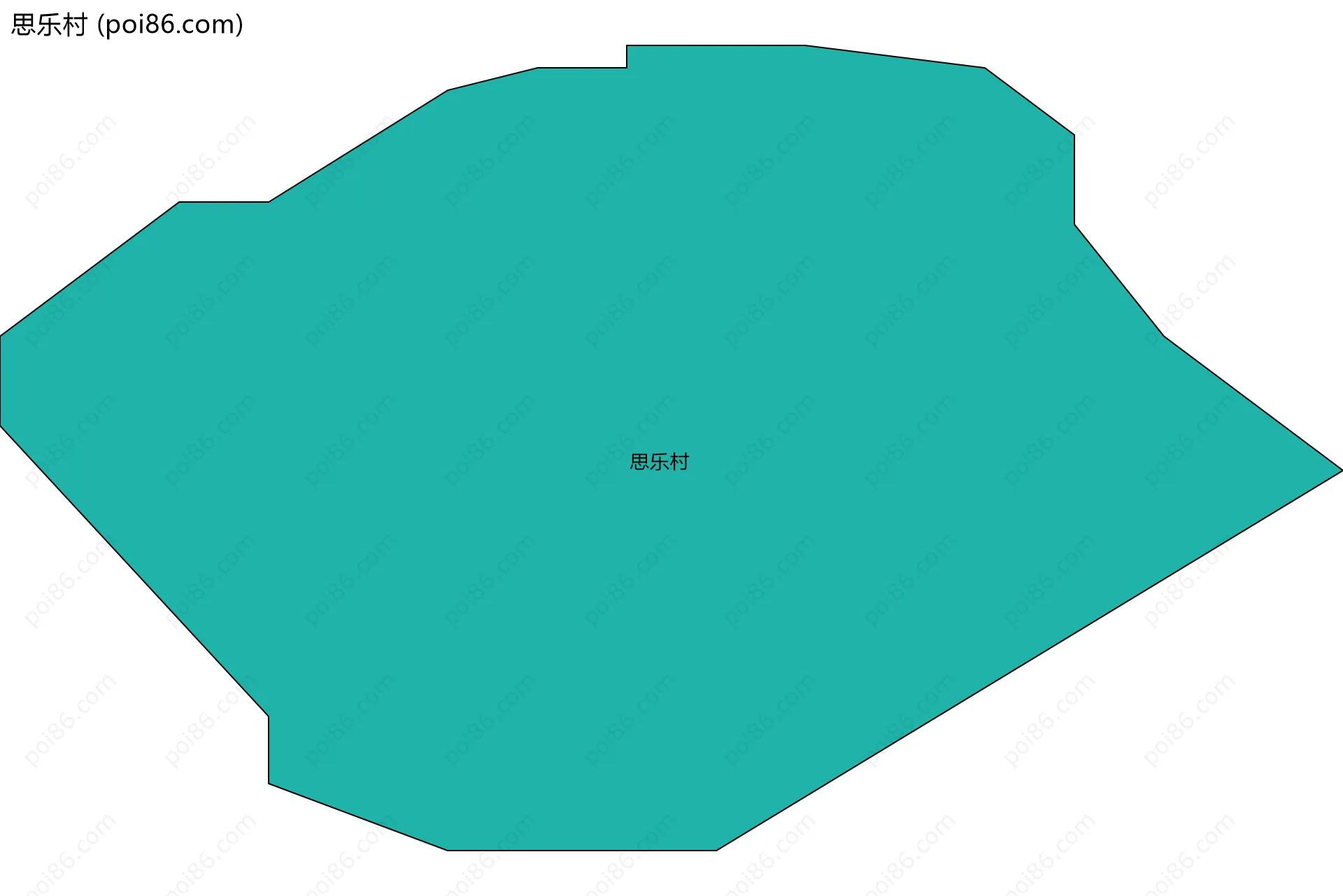思乐村边界地图