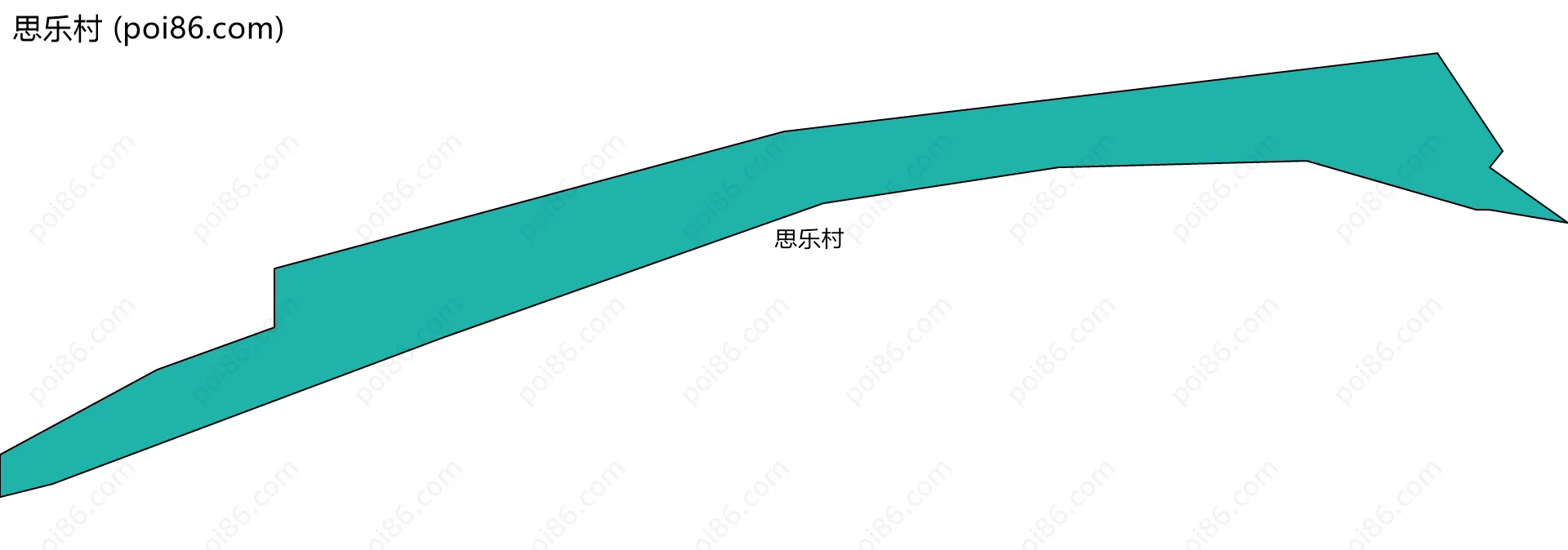 思乐村边界地图