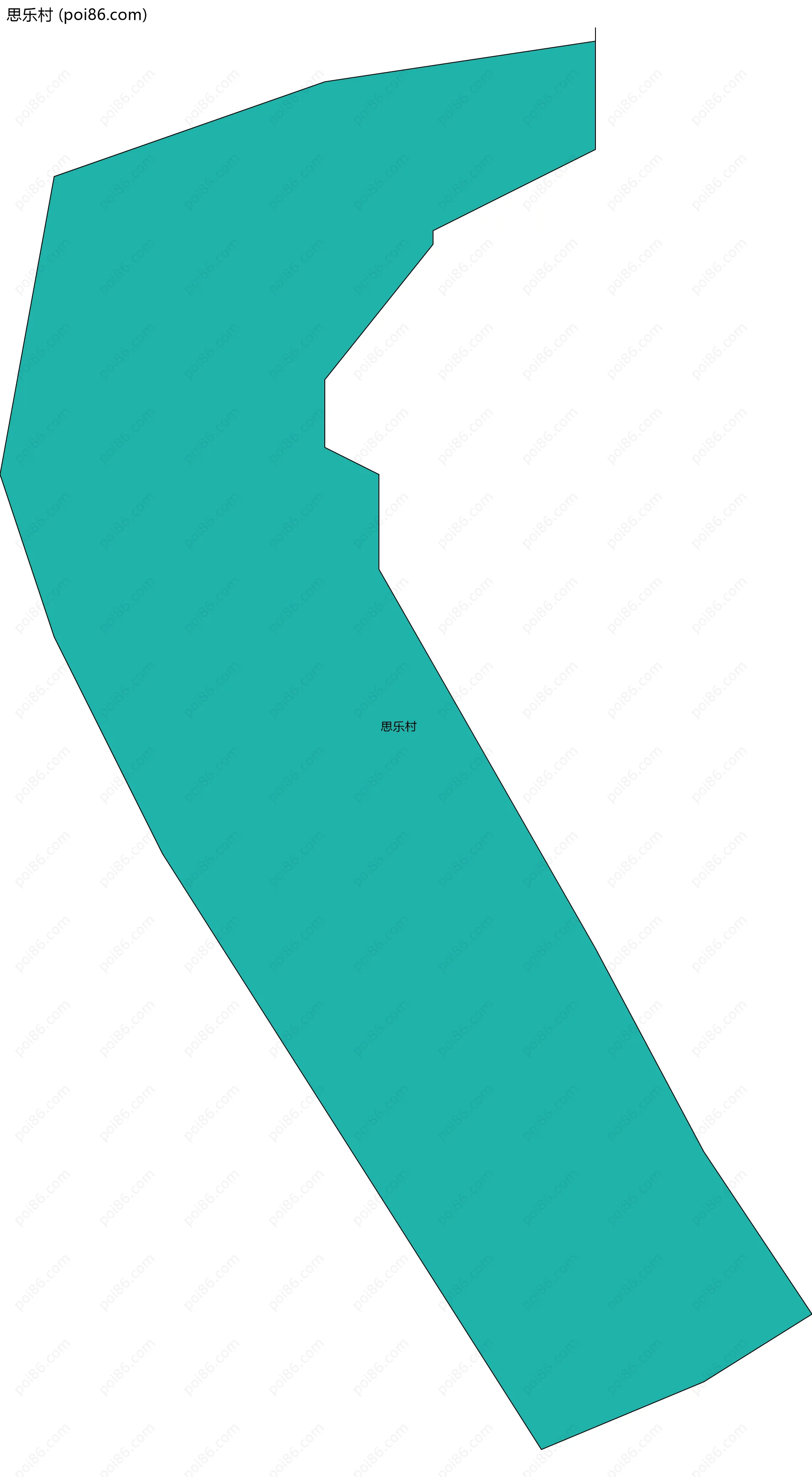 思乐村边界地图