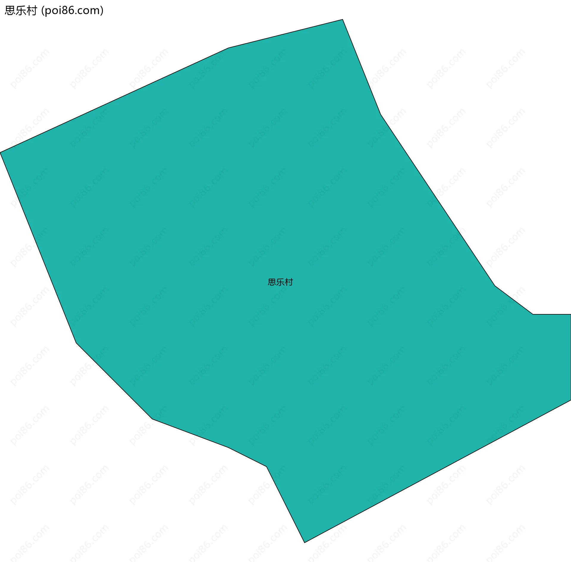 思乐村边界地图