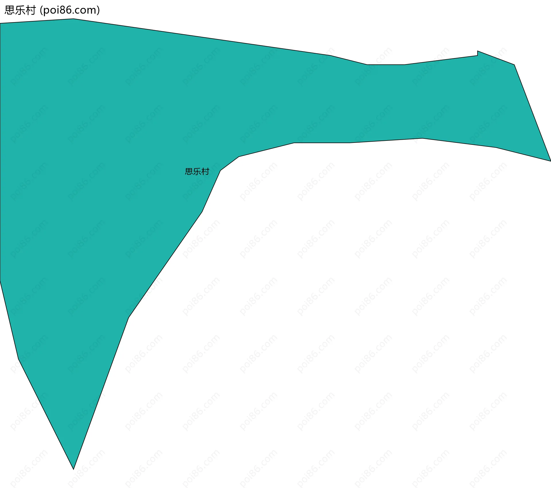 思乐村边界地图