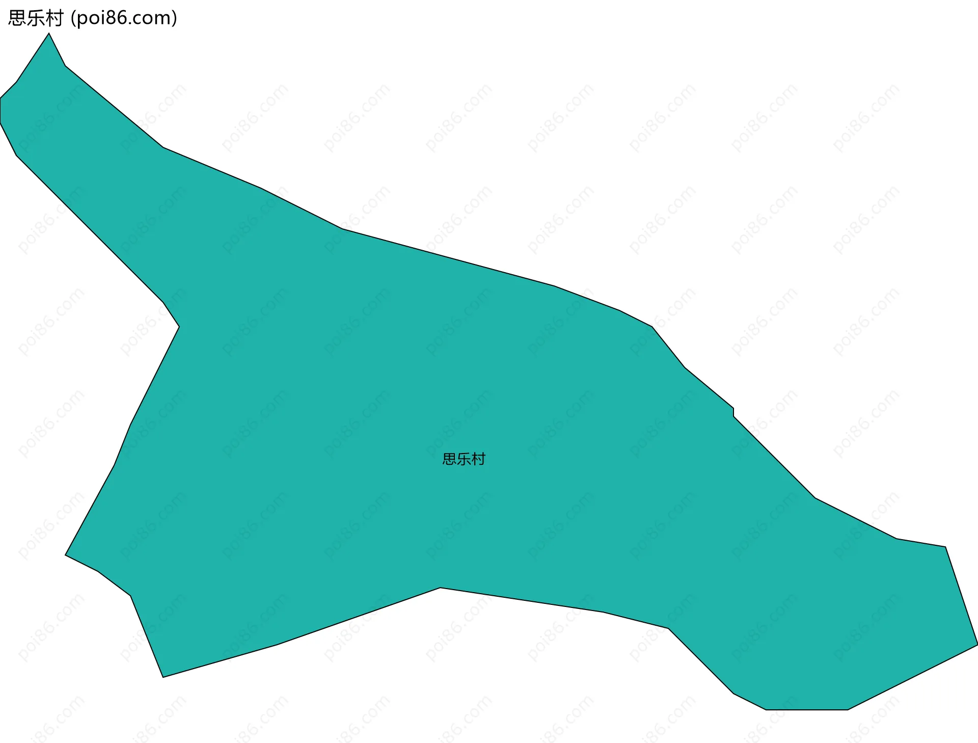 思乐村边界地图